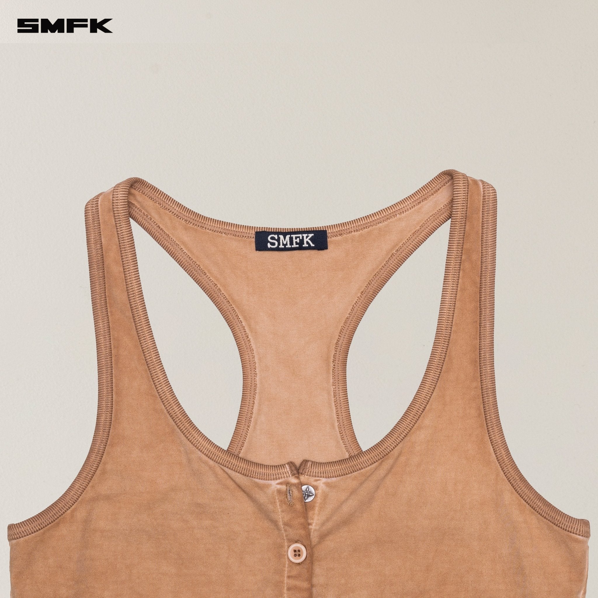 SMFK Vintage Hurricane Fade Gym Vest In Desert | MADAX