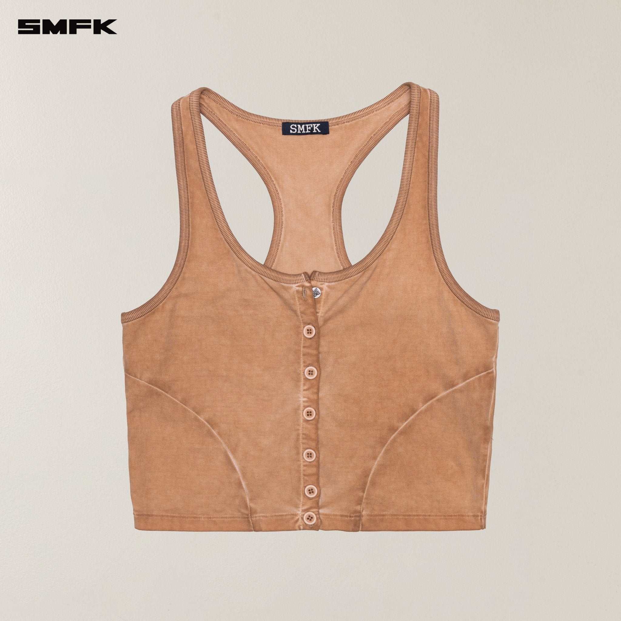 SMFK Vintage Hurricane Fade Gym Vest In Desert | MADAX