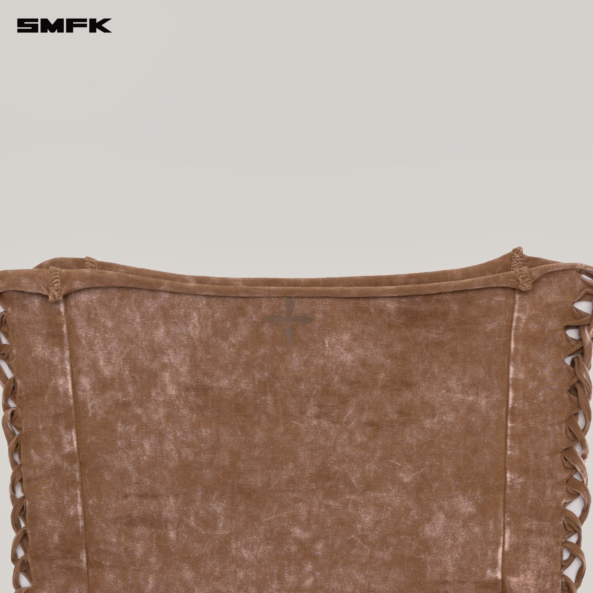 SMFK Vintage Hurricane Fade Hand Woven Bustier In Brown | MADAX