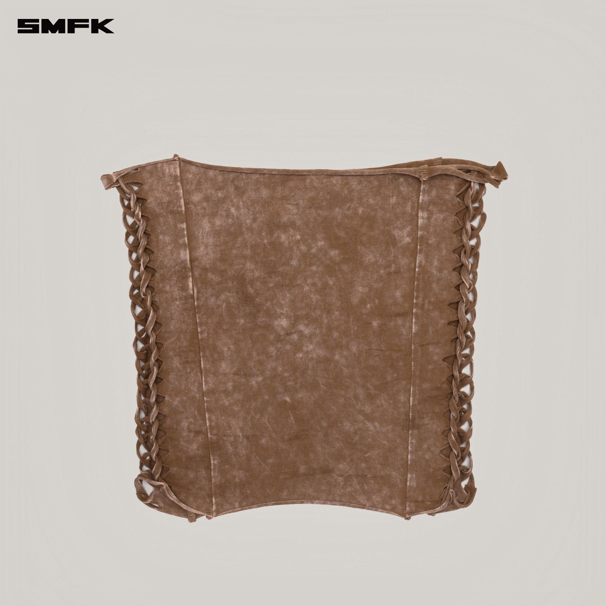 SMFK Vintage Hurricane Fade Hand Woven Bustier In Brown | MADAX