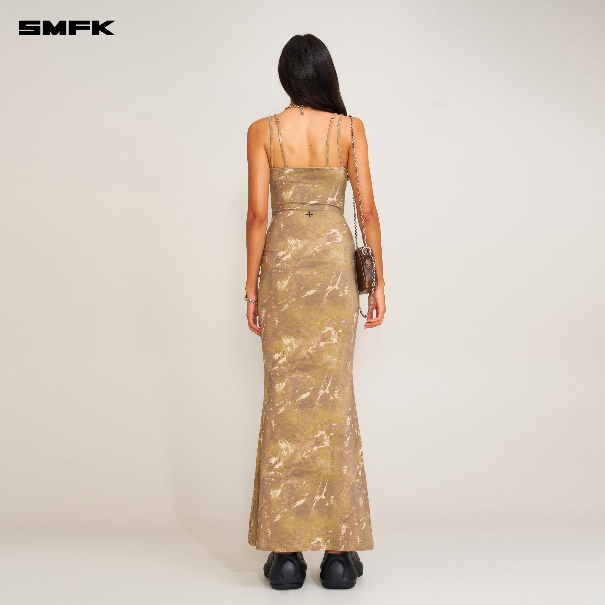SMFK Vintage Hurricane Fade Long Dress In Camouflage | MADAX