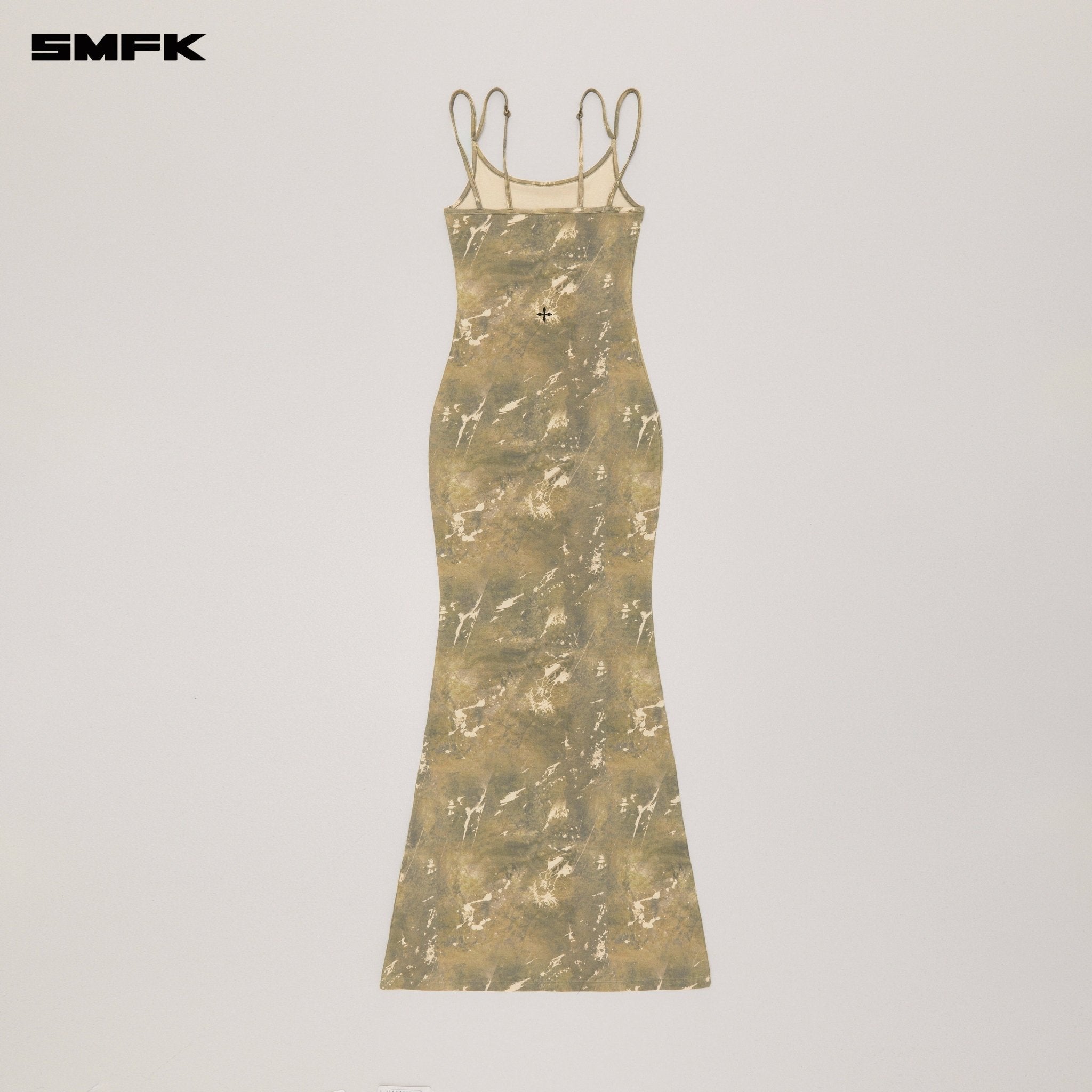 SMFK Vintage Hurricane Fade Long Dress In Camouflage | MADAX