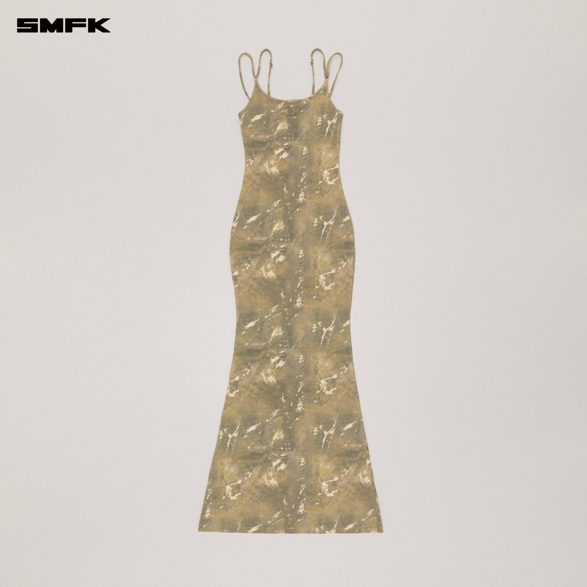 SMFK Vintage Hurricane Fade Long Dress In Camouflage | MADAX