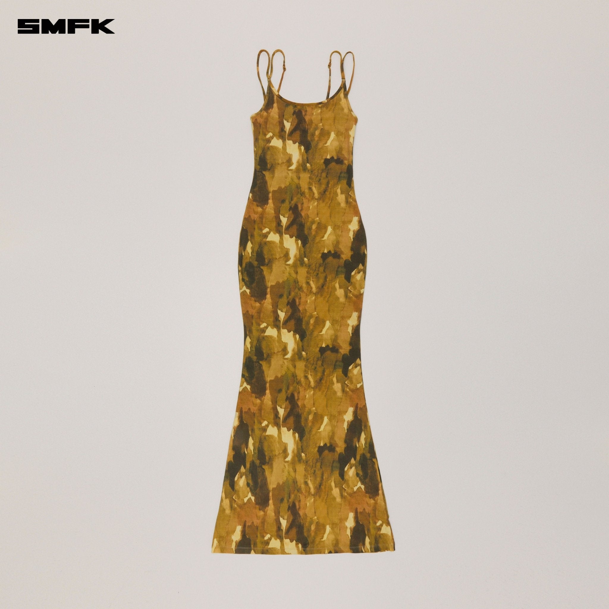 SMFK Vintage Hurricane Fade Long Dress In Chinese Ink Camouflage | MADAX