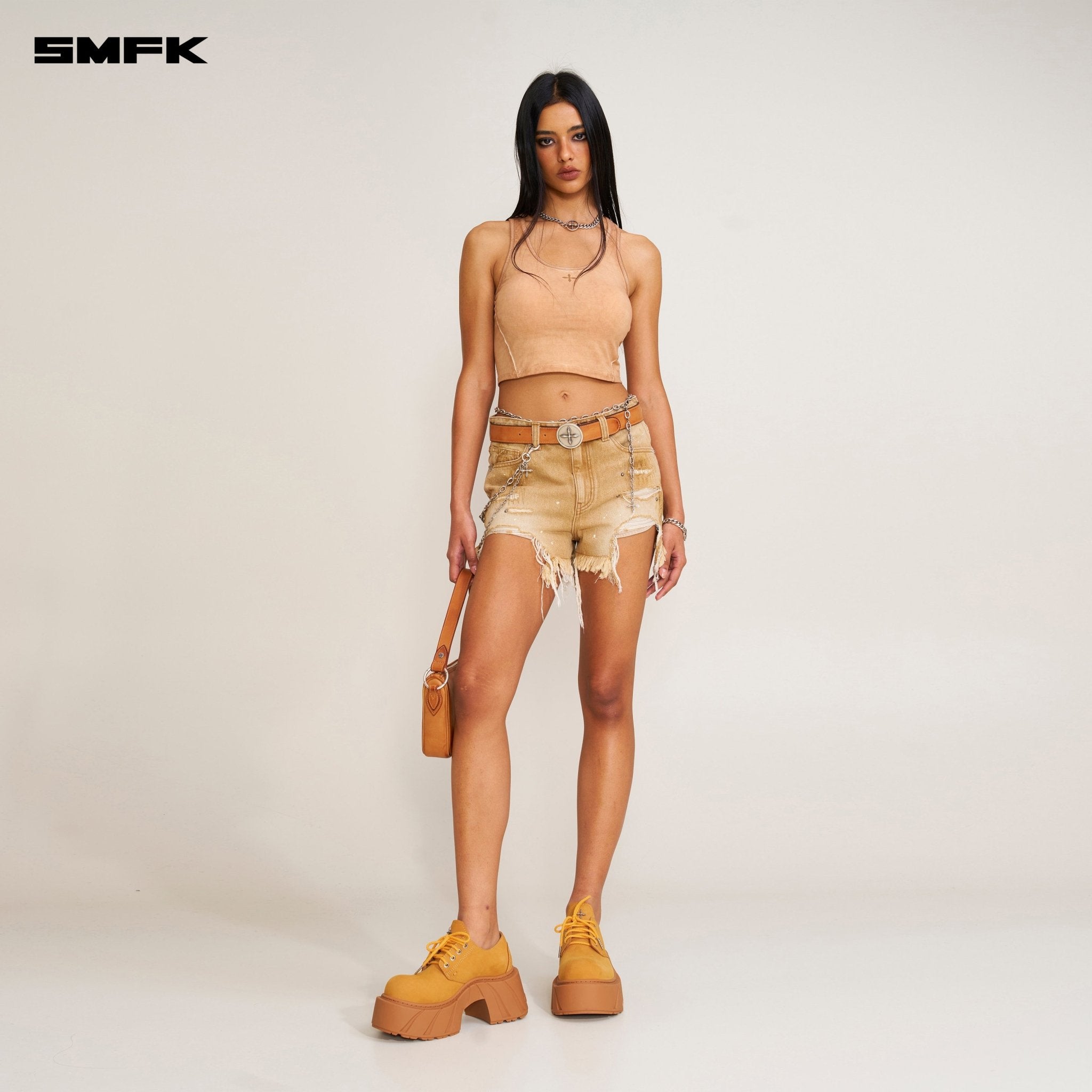 SMFK Vintage Hurricane Fade Sports Short Tank In Desert | MADAX