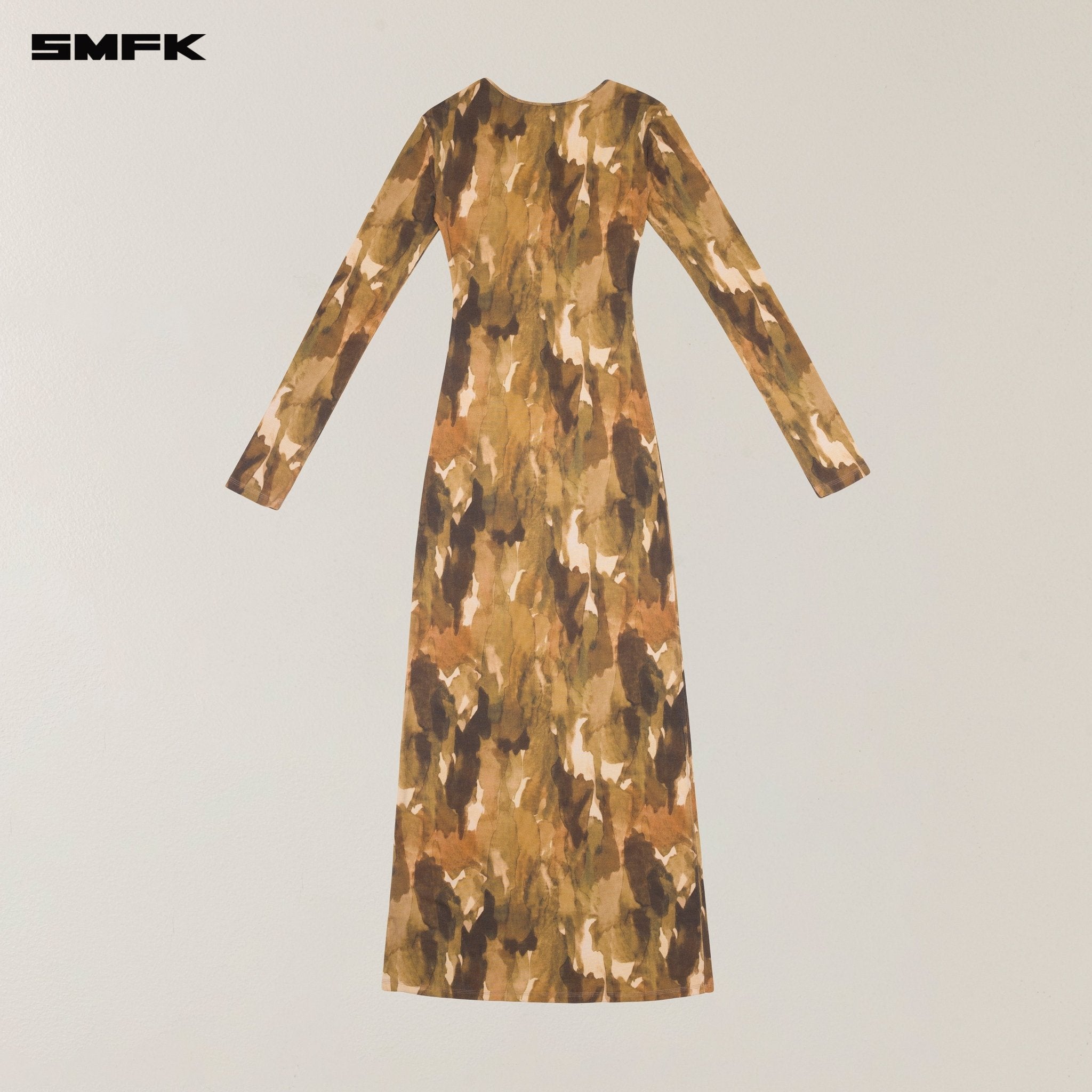 SMFK Vintage Hurricane Silk Fade Body Dress In Chinese Ink Camouflage | MADAX