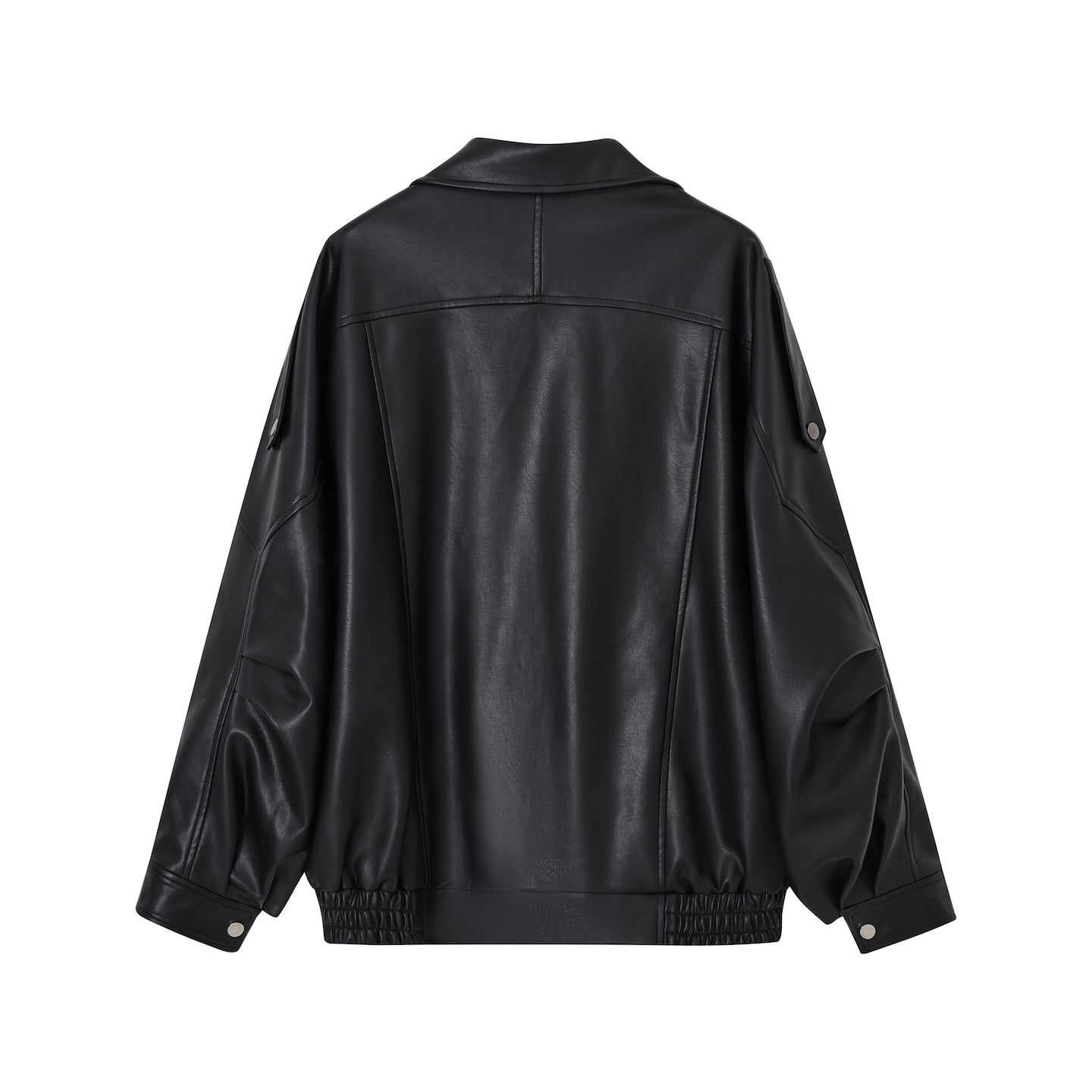SOMESOWE Vintage Motorcycle Leather Jacket In Black | MADAX