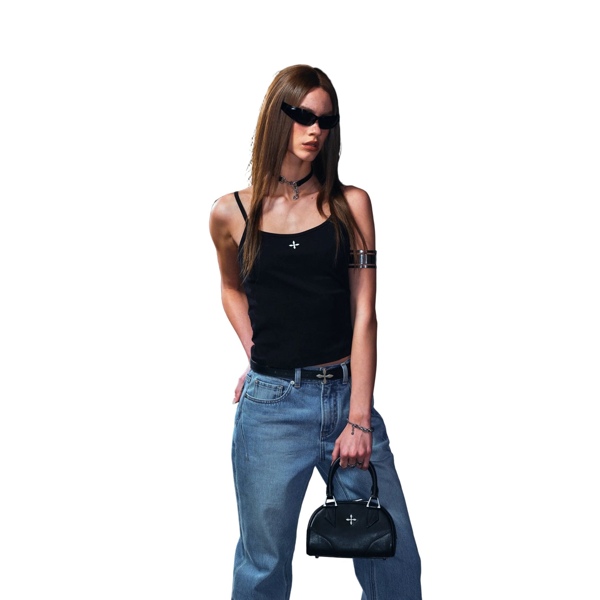 SMFK Vintage Rove Fade Camisole In Wild Black | MADAX