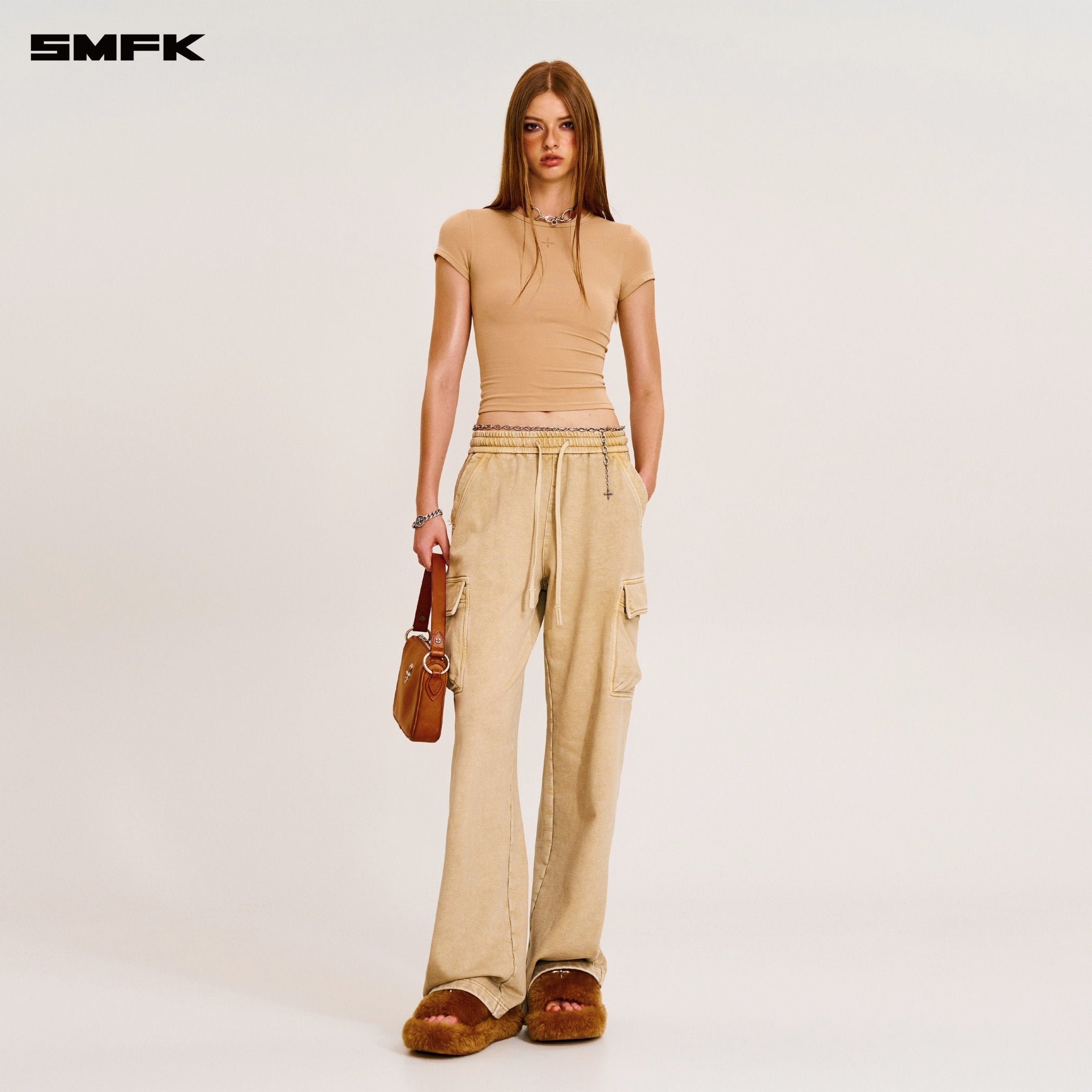 SMFK Vintage - Safari Loose Sports Pants In Fading Desert | MADAX
