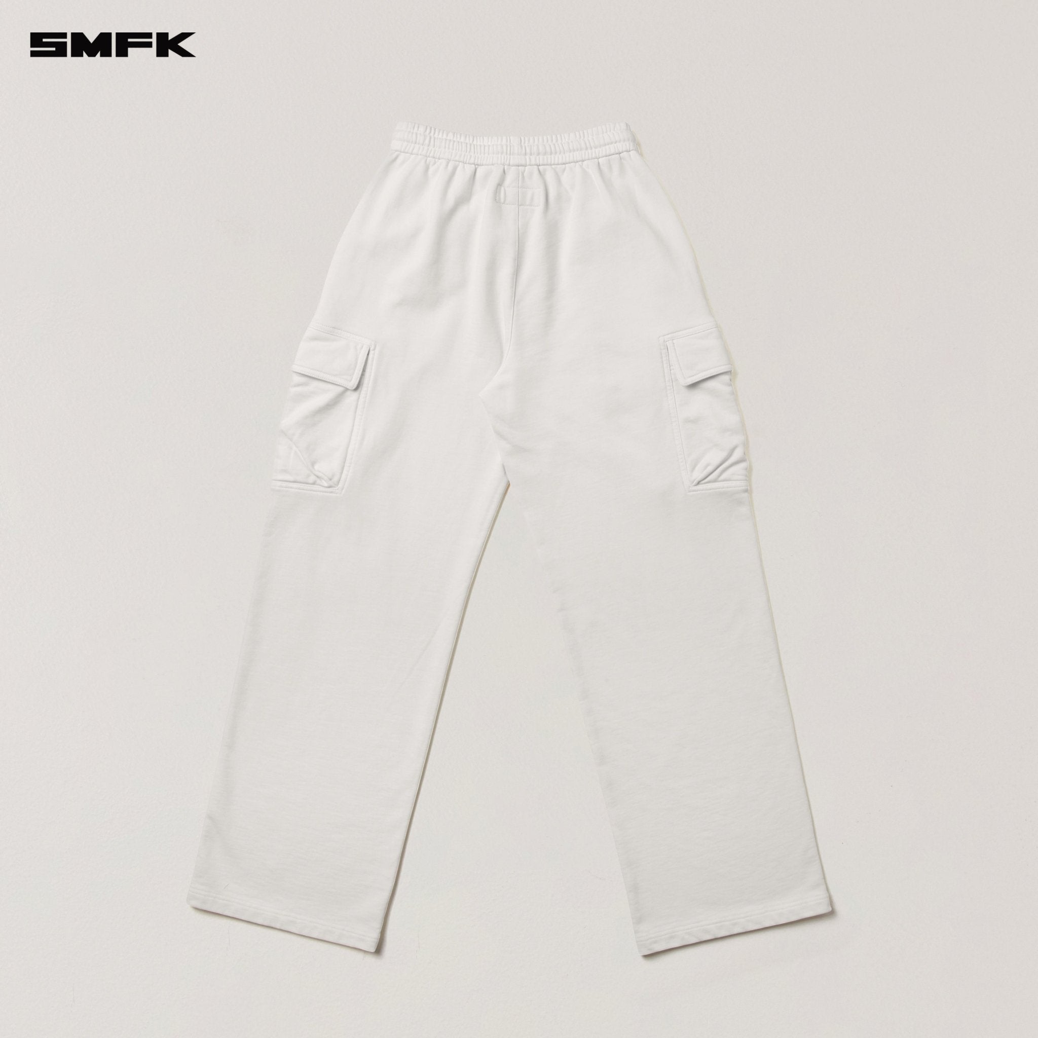 SMFK Vintage - Safari Loose Sports Pants In Snow Mountain White | MADAX