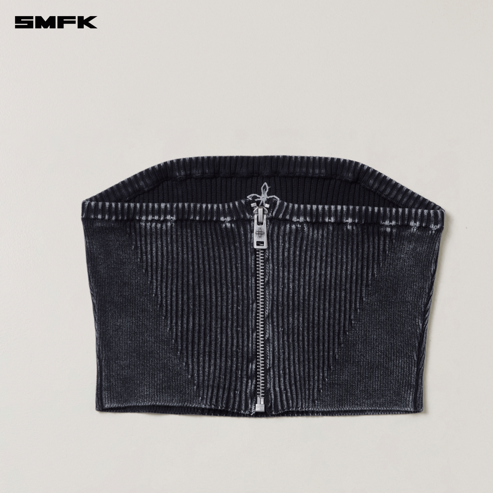 SMFK VINTAGE - SAVAGE KNIT BUSTIER/STONE WASH VANISH BLACK | MADAX
