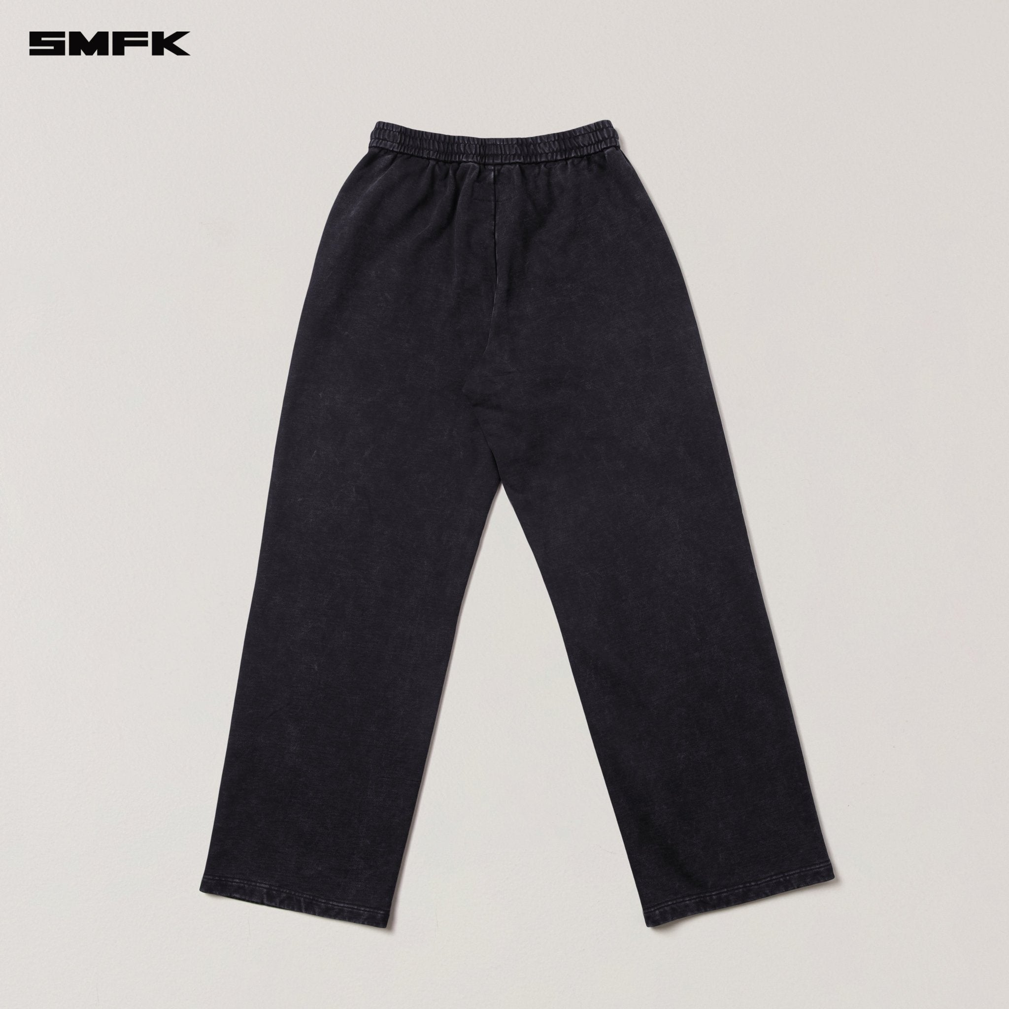 SMFK Vintage - Savage Loose Sports Pants/Fade Dye in Wild Black | MADAX