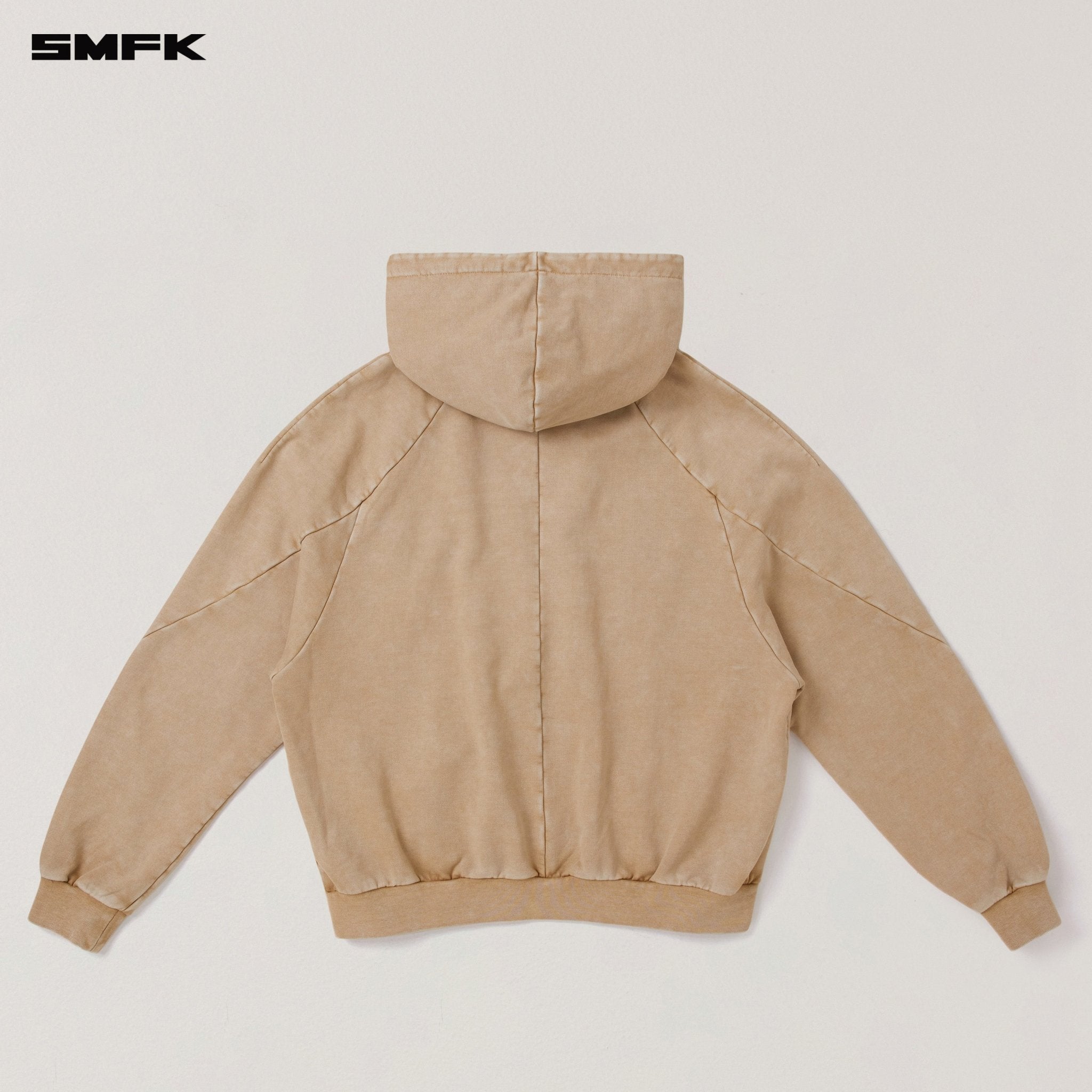 SMFK Vintage - Savage Loose Sports Zip Hoodie in Fading Desert | MADAX
