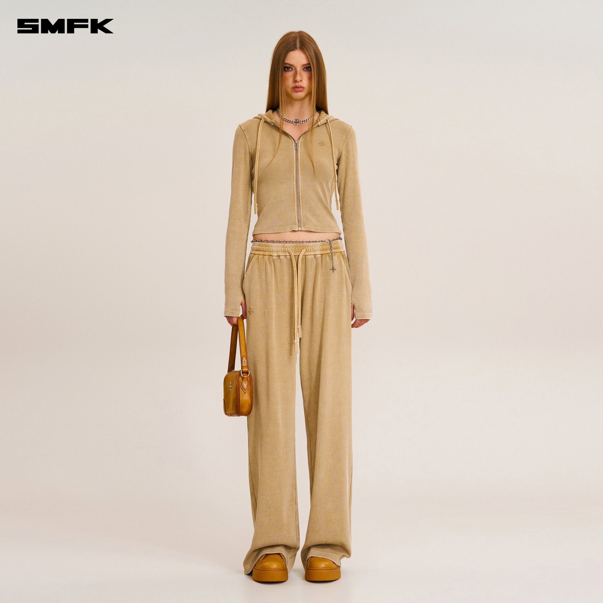 SMFK Vintage - Savage Straight Sports Pants/Fade Dye Fading Desert | MADAX