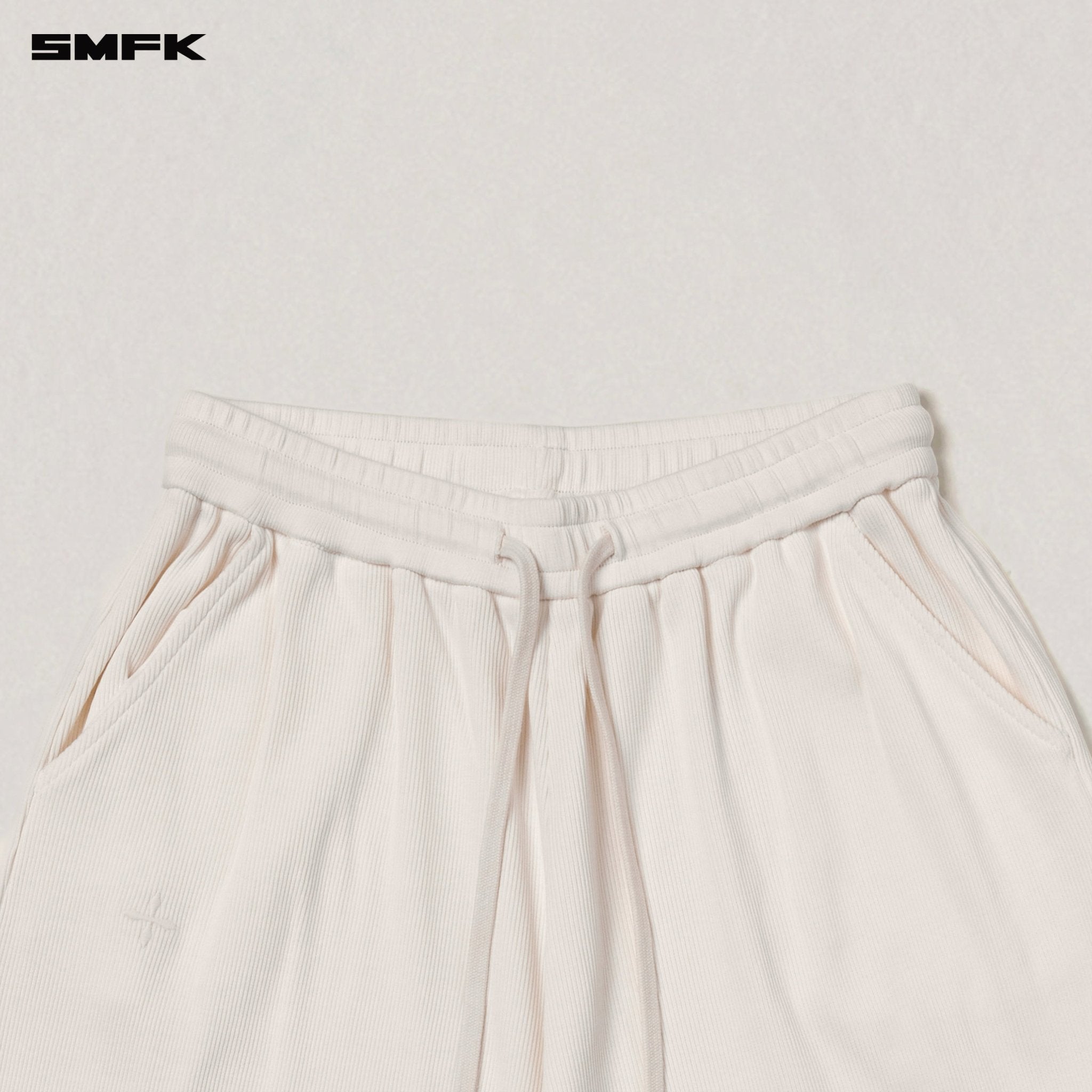 SMFK Vintage - Savage Straight Sports Pants/Fade Dye Snow Mountain White | MADAX