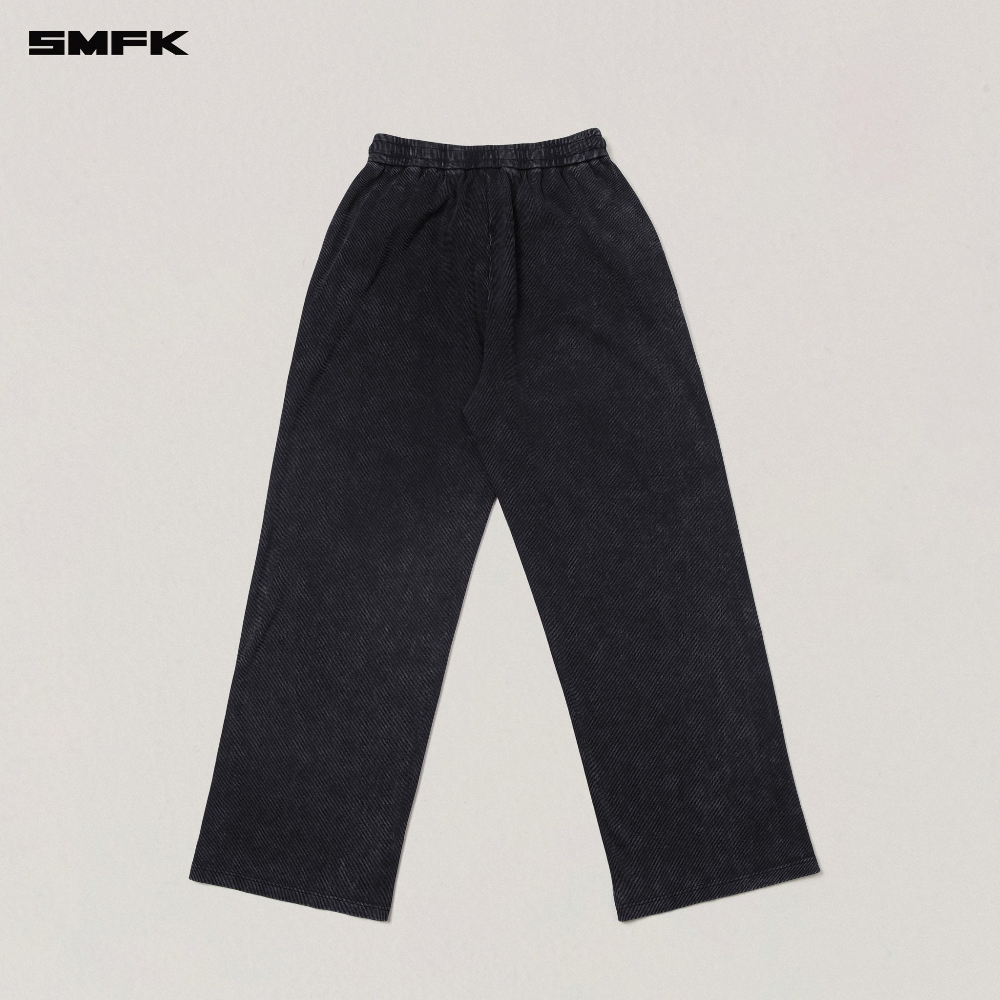 Vintage-Savage Straight Sports Pants Wild Black | MADAX
