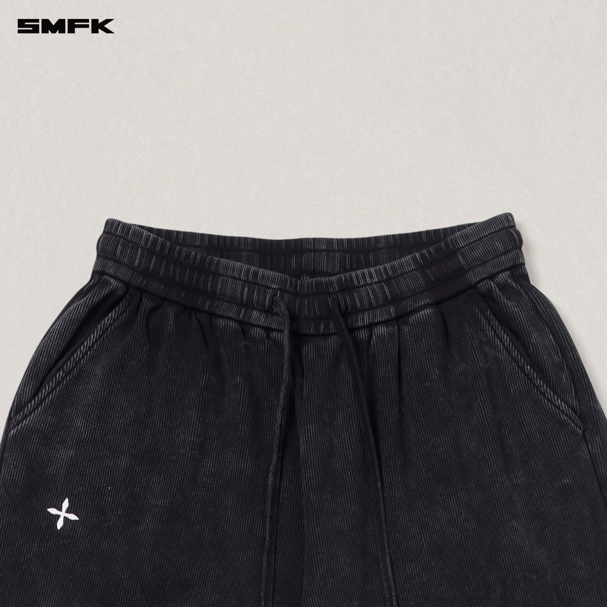 Vintage-Savage Straight Sports Pants Wild Black | MADAX