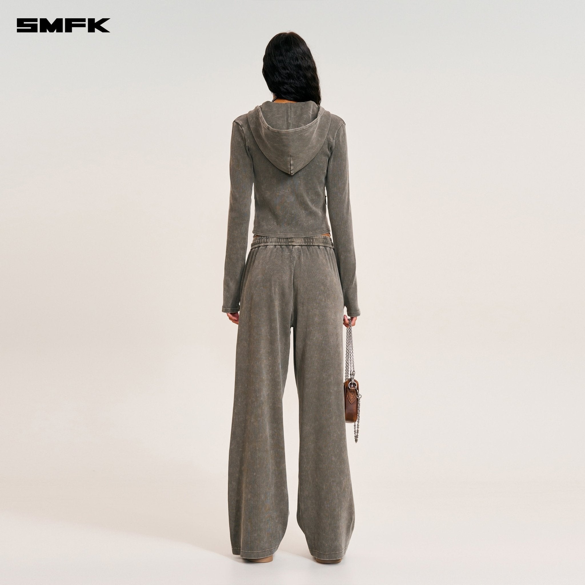 SMFK Vintage - Savage Straight Sports Pants/Fade Dye Wild Brown | MADAX