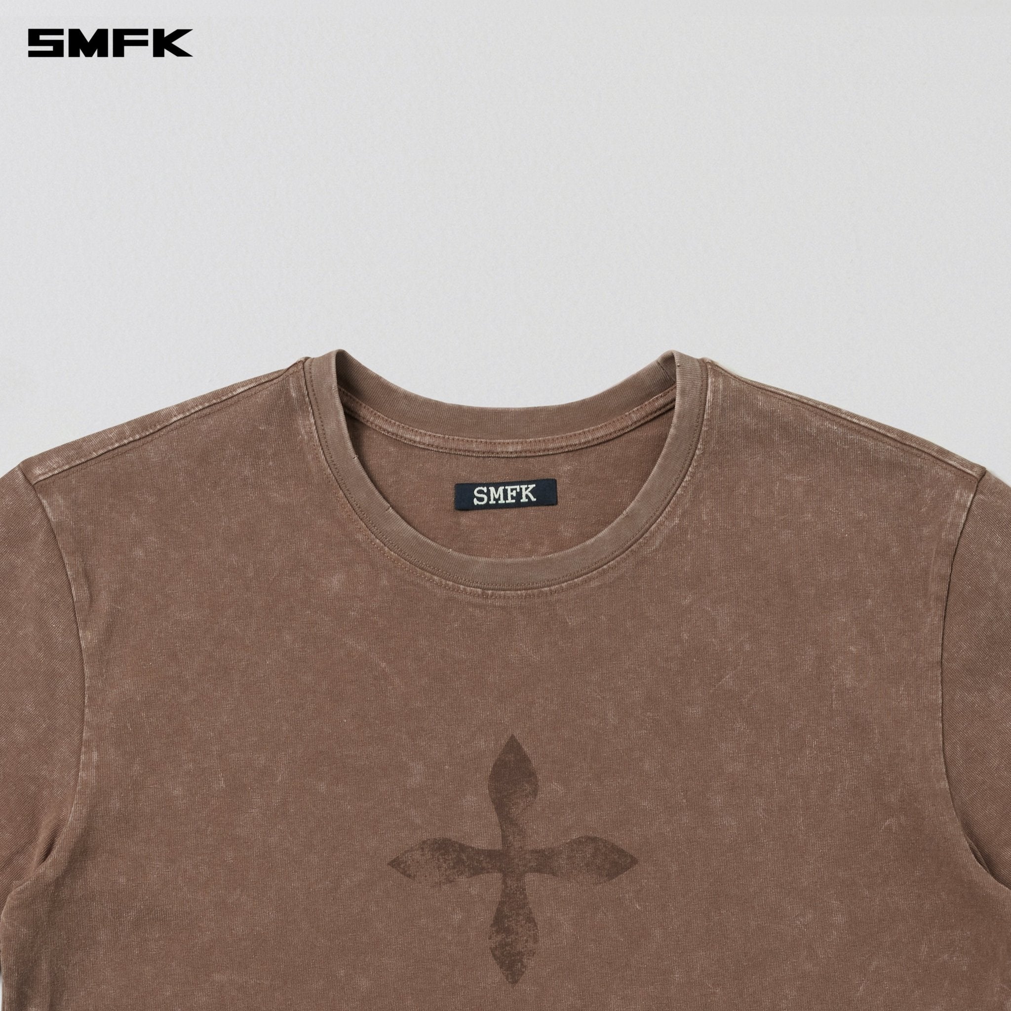 SMFK Vintage - Savage Tee Stone Wash In Brown | MADAX