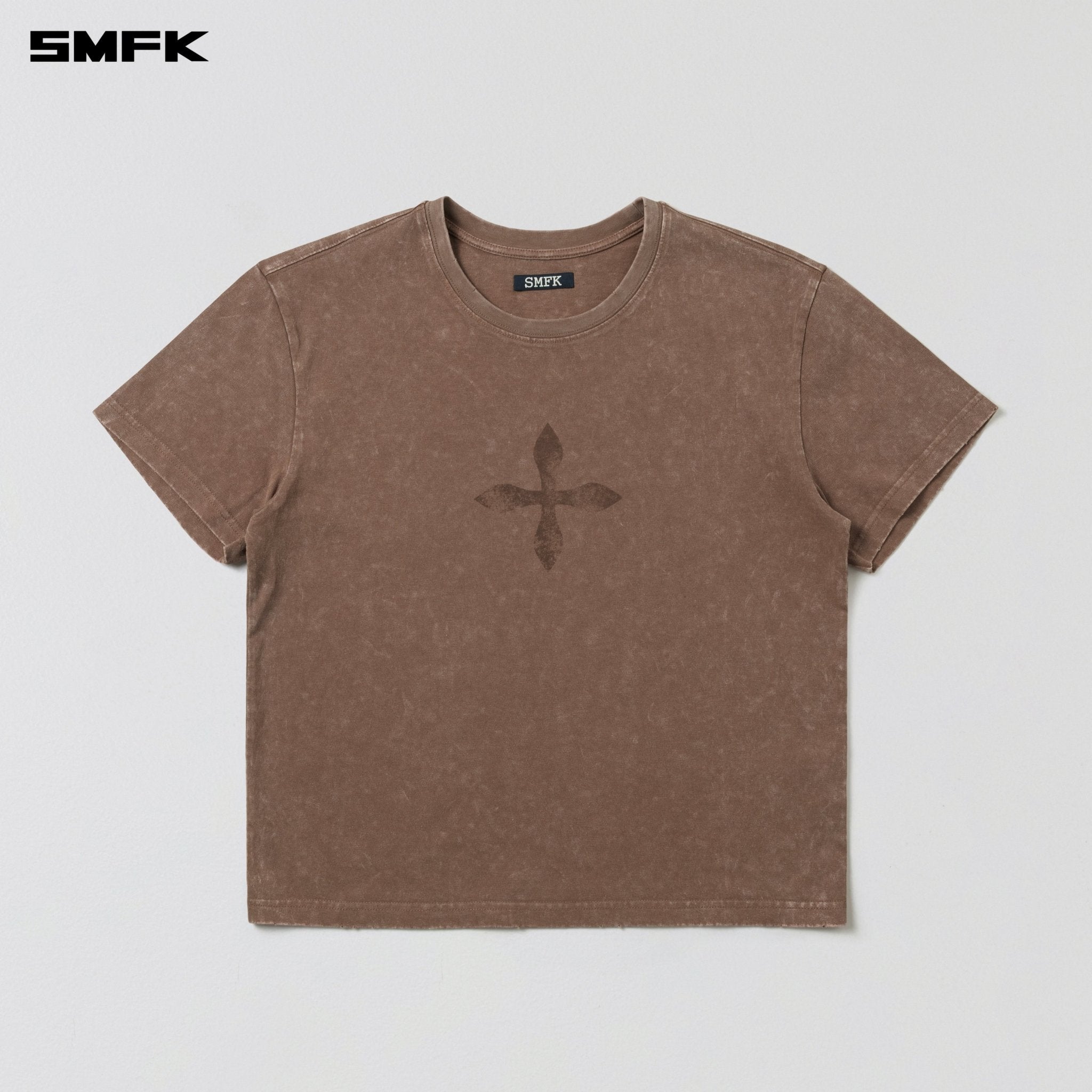 SMFK Vintage - Savage Tee Stone Wash In Brown | MADAX