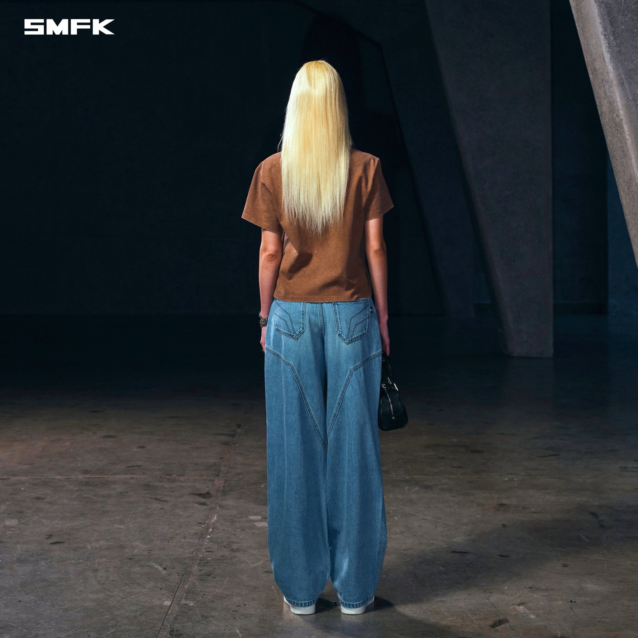 SMFK Vintage - Savage Tee Stone Wash In Brown | MADAX