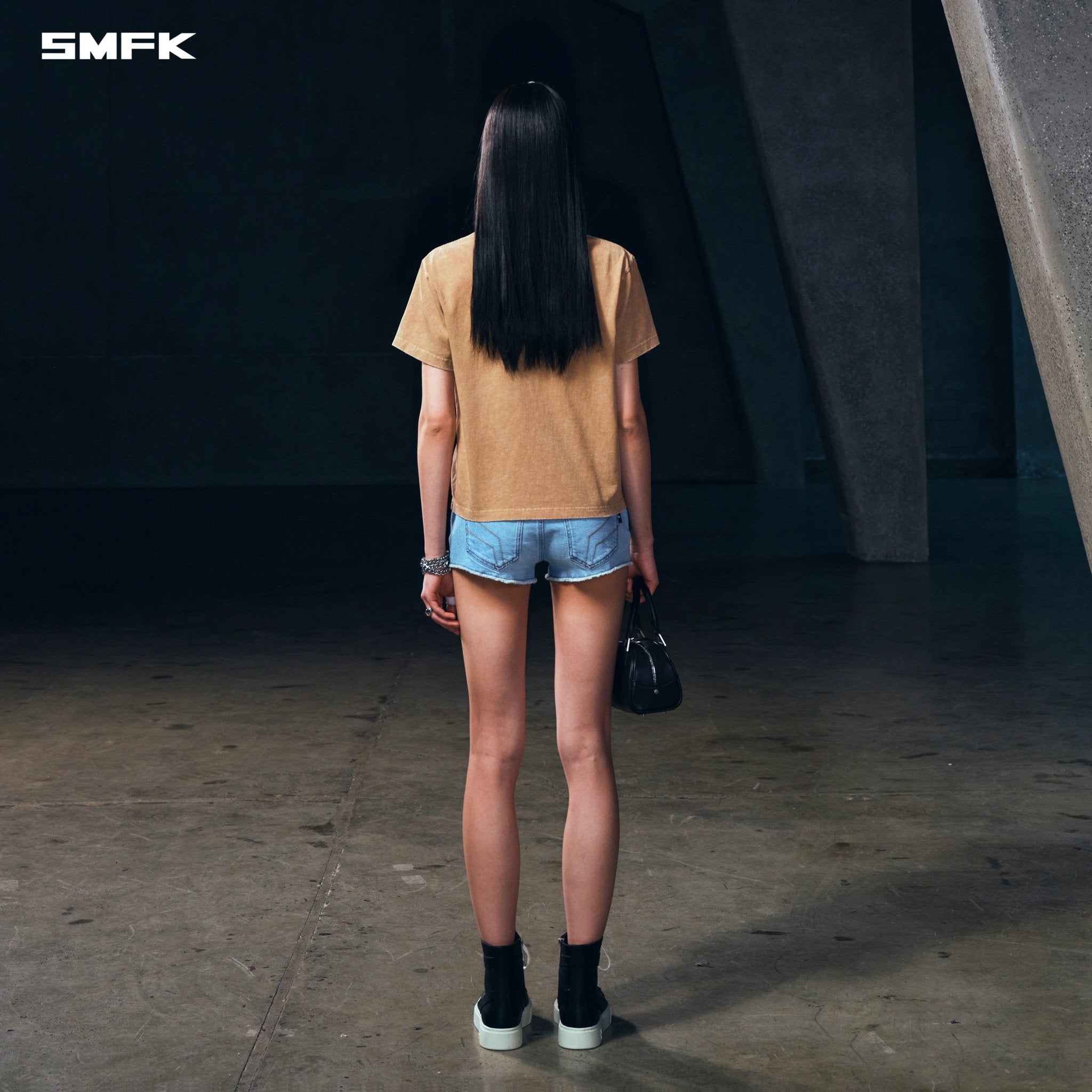 SMFK Vintage - Savage Tee Stone Wash In Sand | MADAX