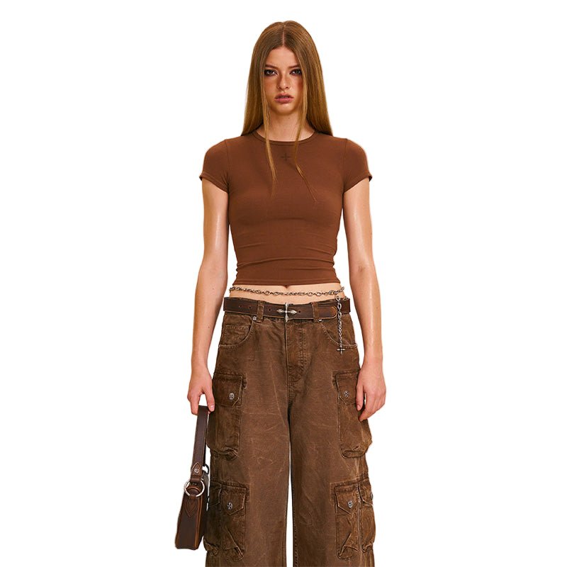 SMFK Vintage Storm Fade Body Tee In Wild Brown | MADAX