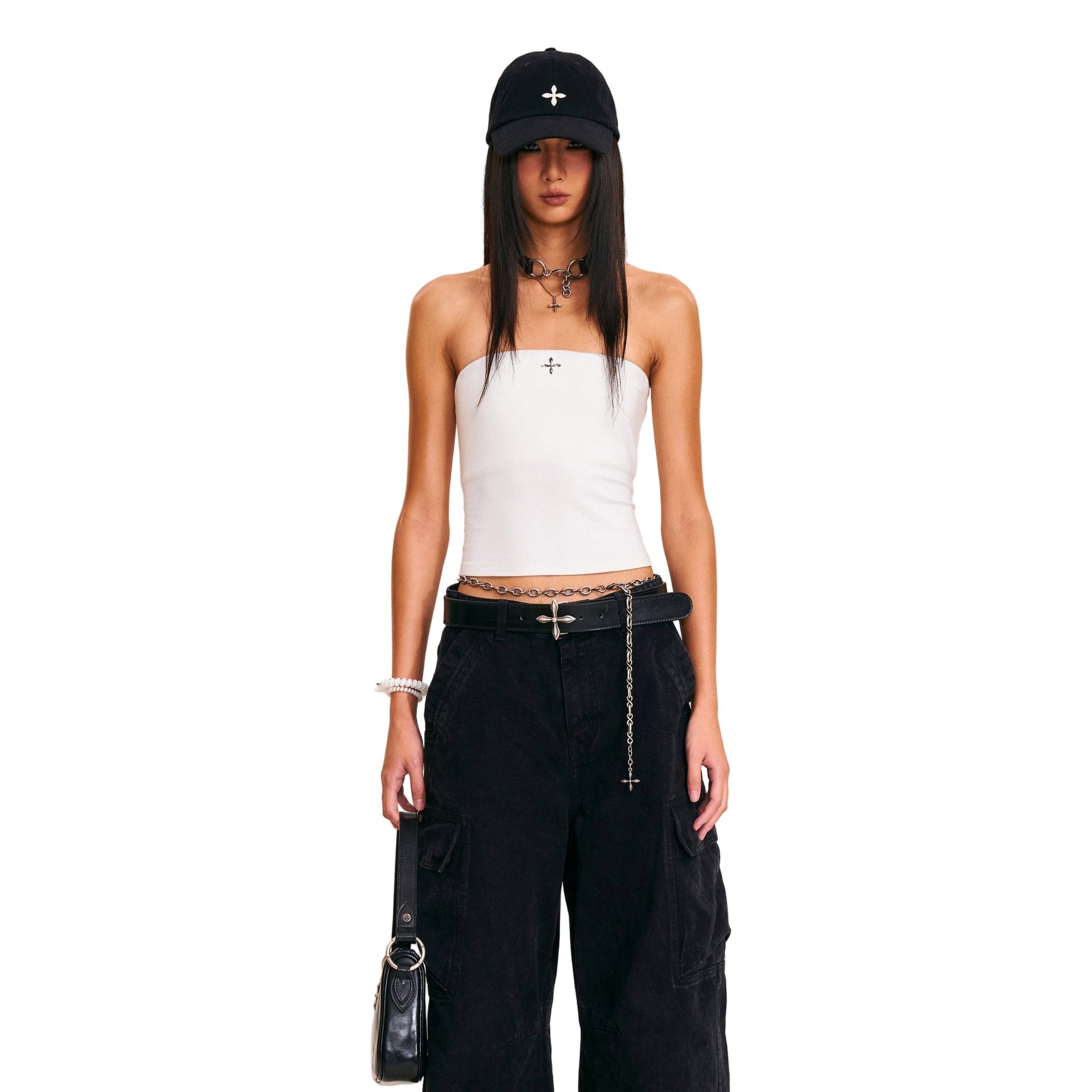 SMFK Vintage Storm Fade Bustier In Snow Mountain White | MADAX