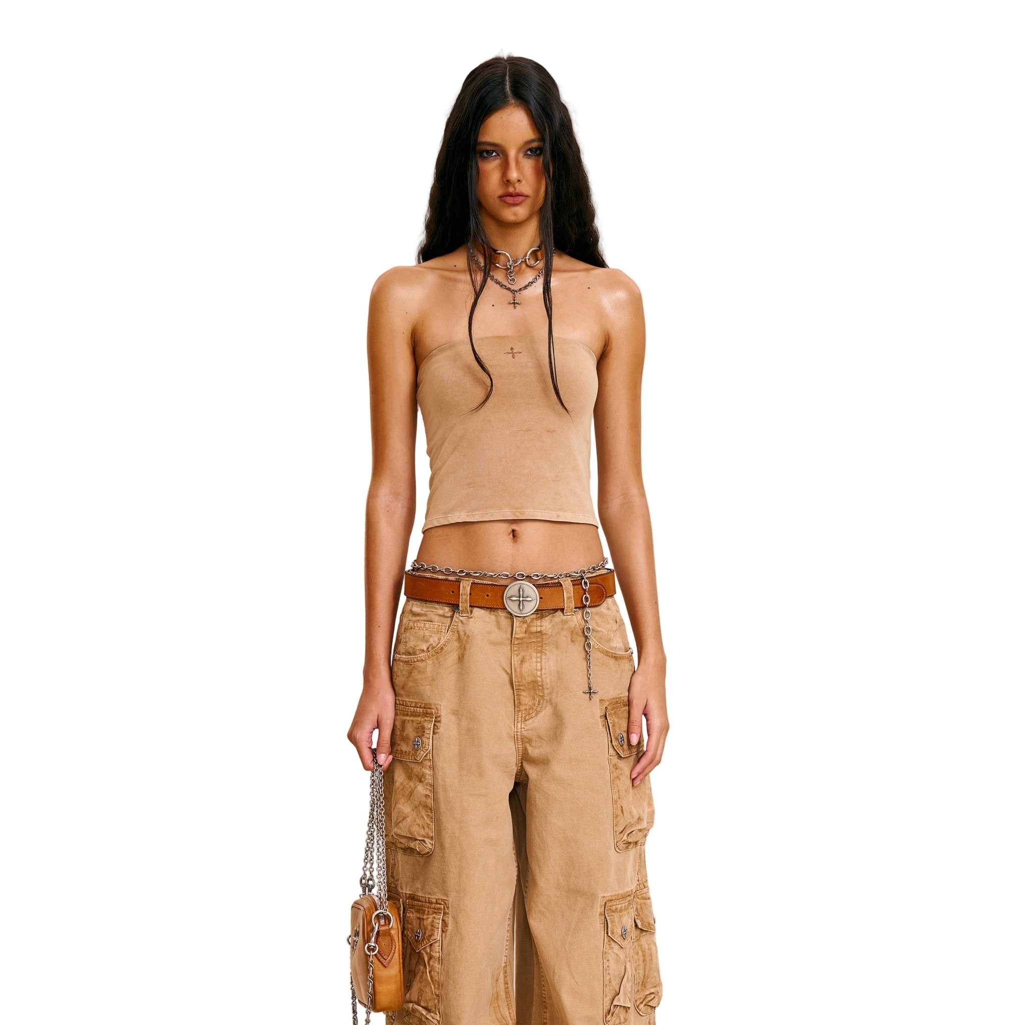 SMFK Vintage Storm Fade Bustier In Vanish Sand | MADAX