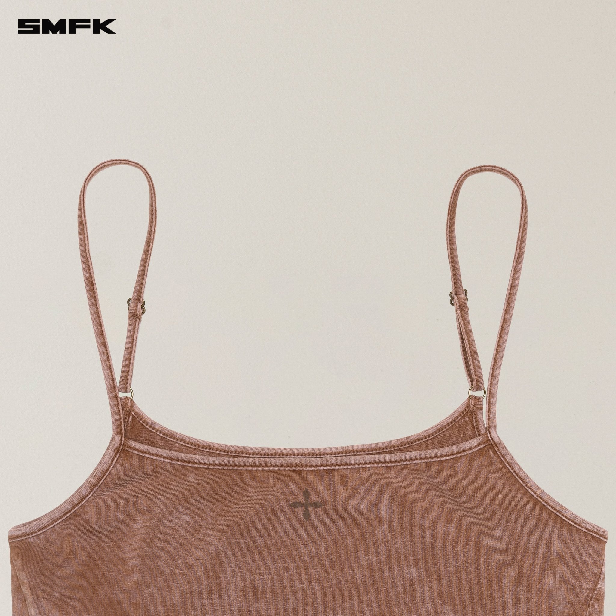 SMFK Vintage Storm Fade Dye Short Camisole In Brown | MADAX