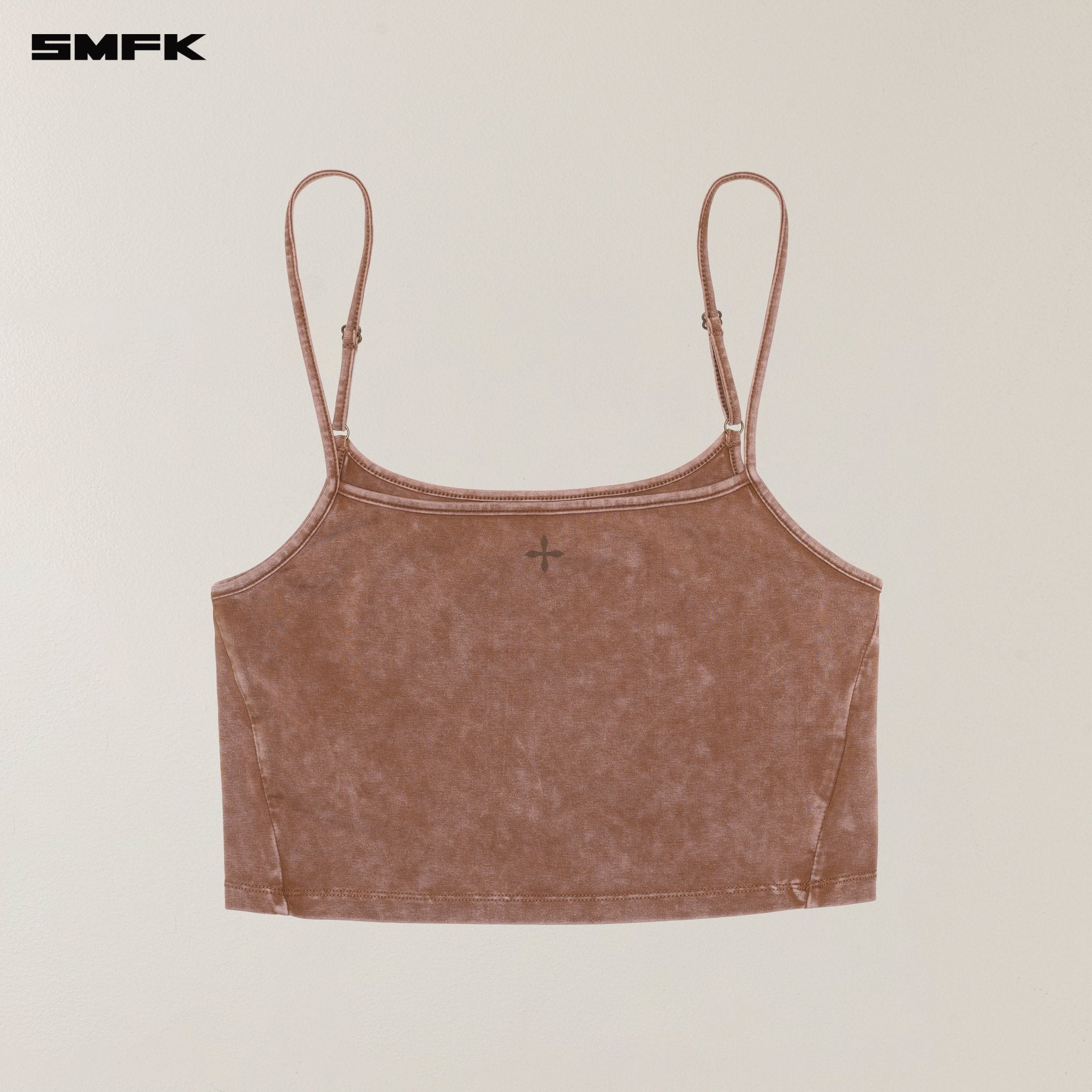 SMFK Vintage Storm Fade Dye Short Camisole In Brown | MADAX