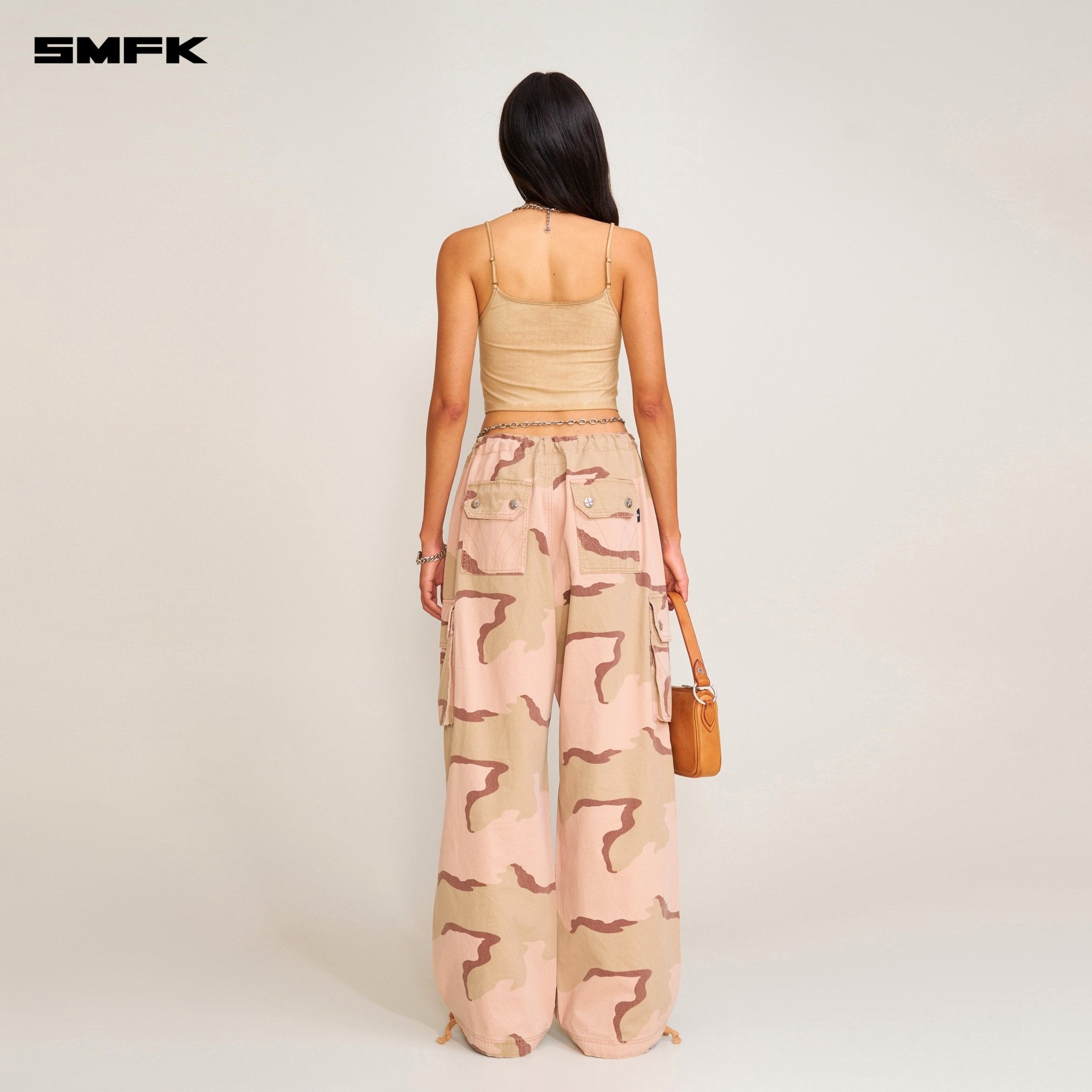 SMFK Vintage Storm Fade Dye Short Camisole In Desert | MADAX