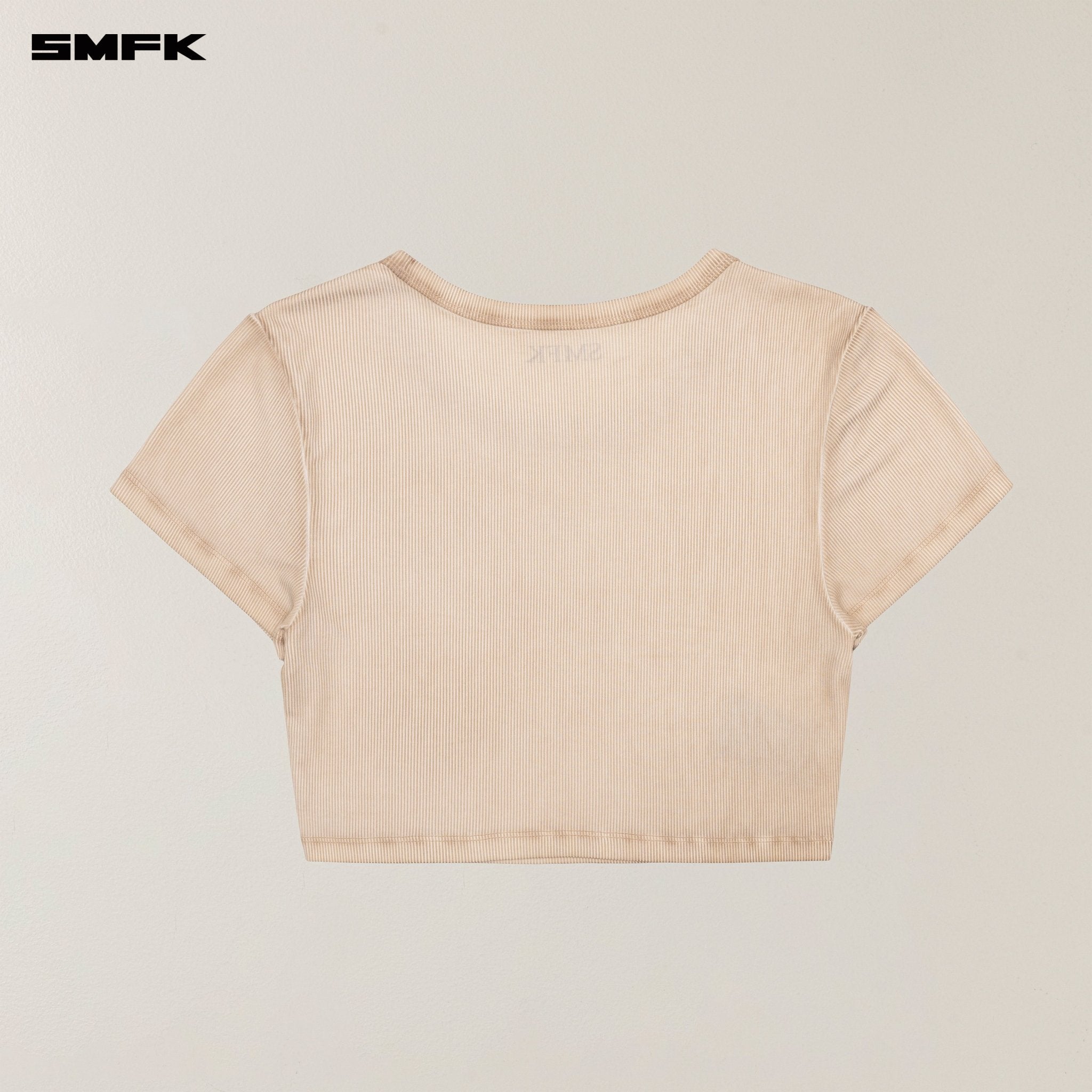 SMFK Vintage Storm Fade Dye Silk Gym Short Tee In Desert | MADAX