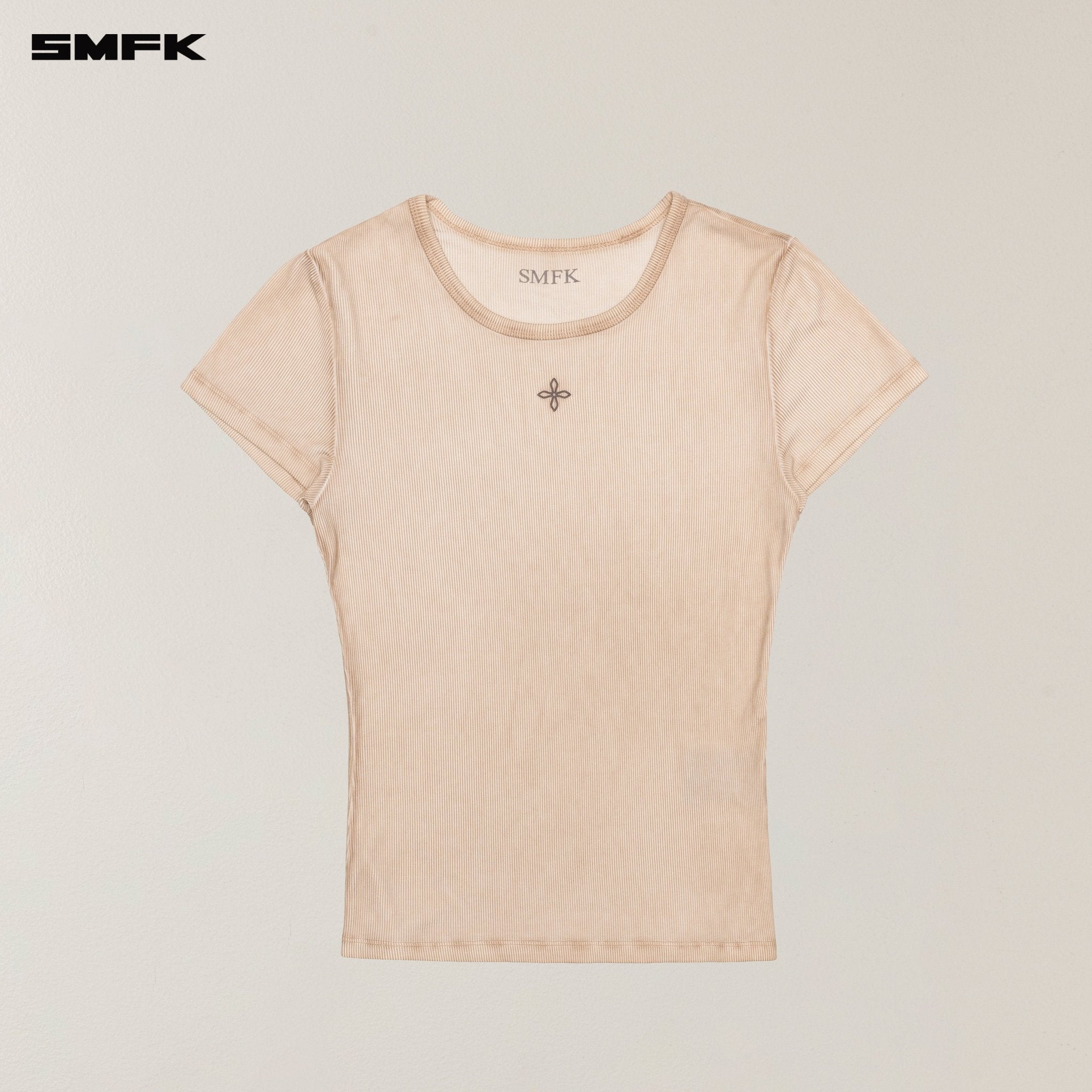 SMFK Vintage Storm Fade Dye Silk Sports Tee In Desert | MADAX