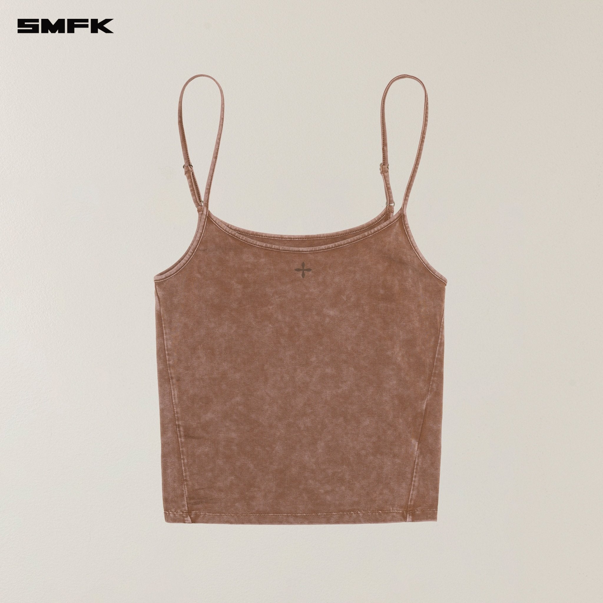 SMFK Vintage Storm Fade Dye Sports Camisole In Brown | MADAX