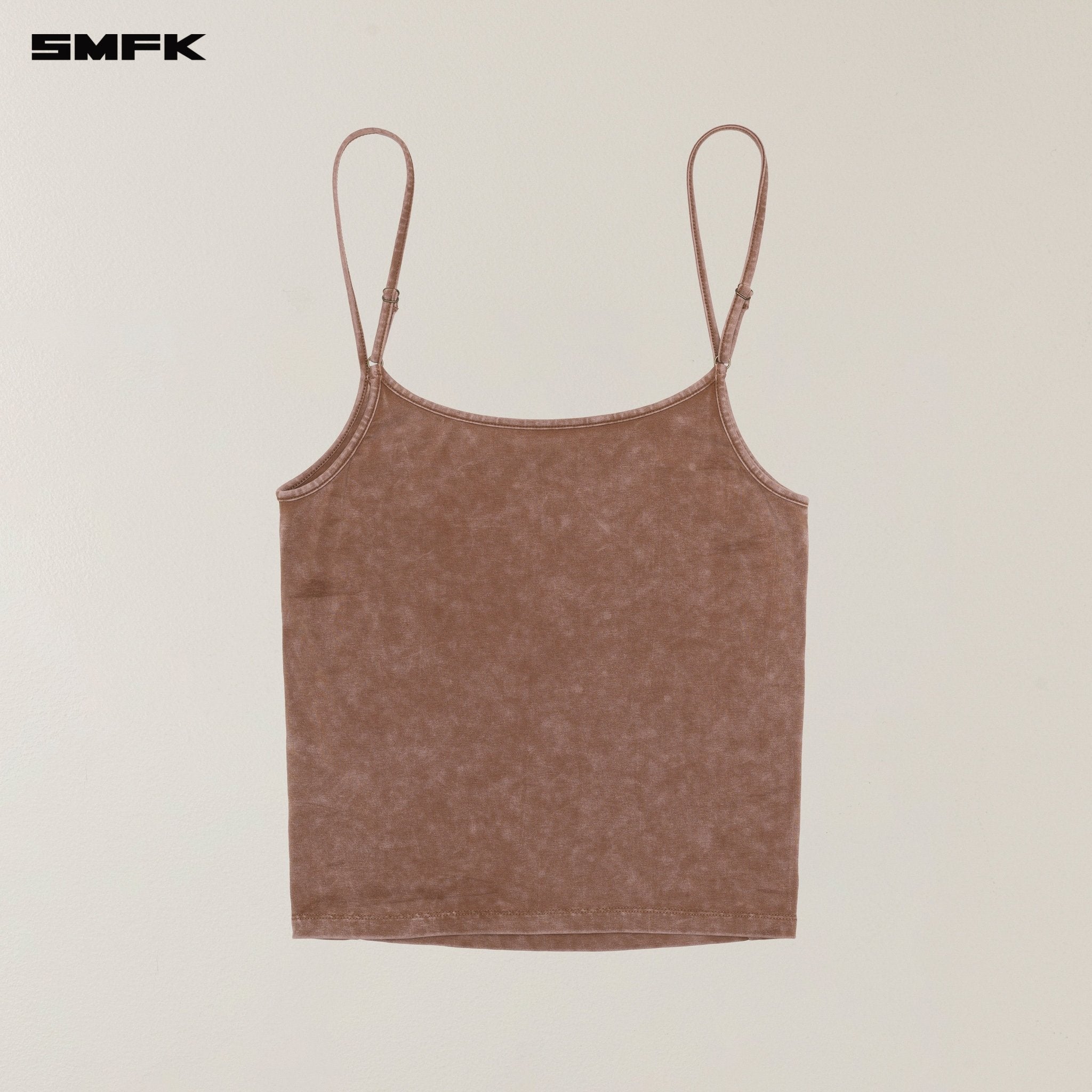 SMFK Vintage Storm Fade Dye Sports Camisole In Brown | MADAX