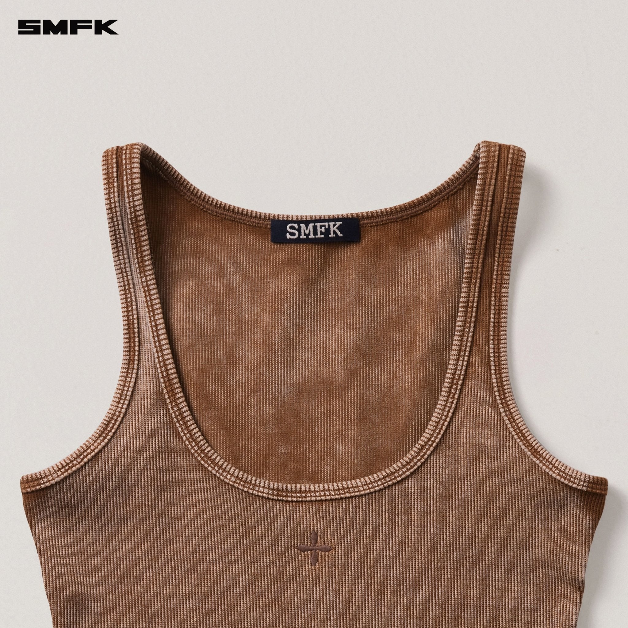 SMFK Vintage Storm Fade Rider Tank In Vanish Brown | MADAX