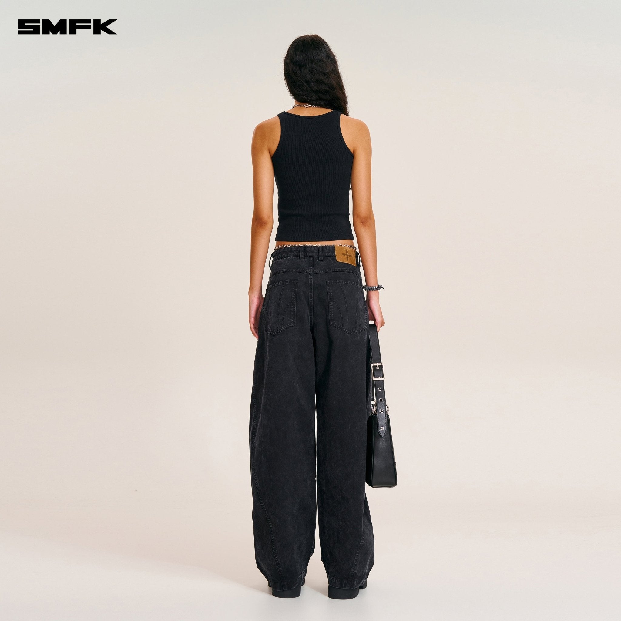 Vintage Storm Fade Rider Tank In Wild Black | MADAX