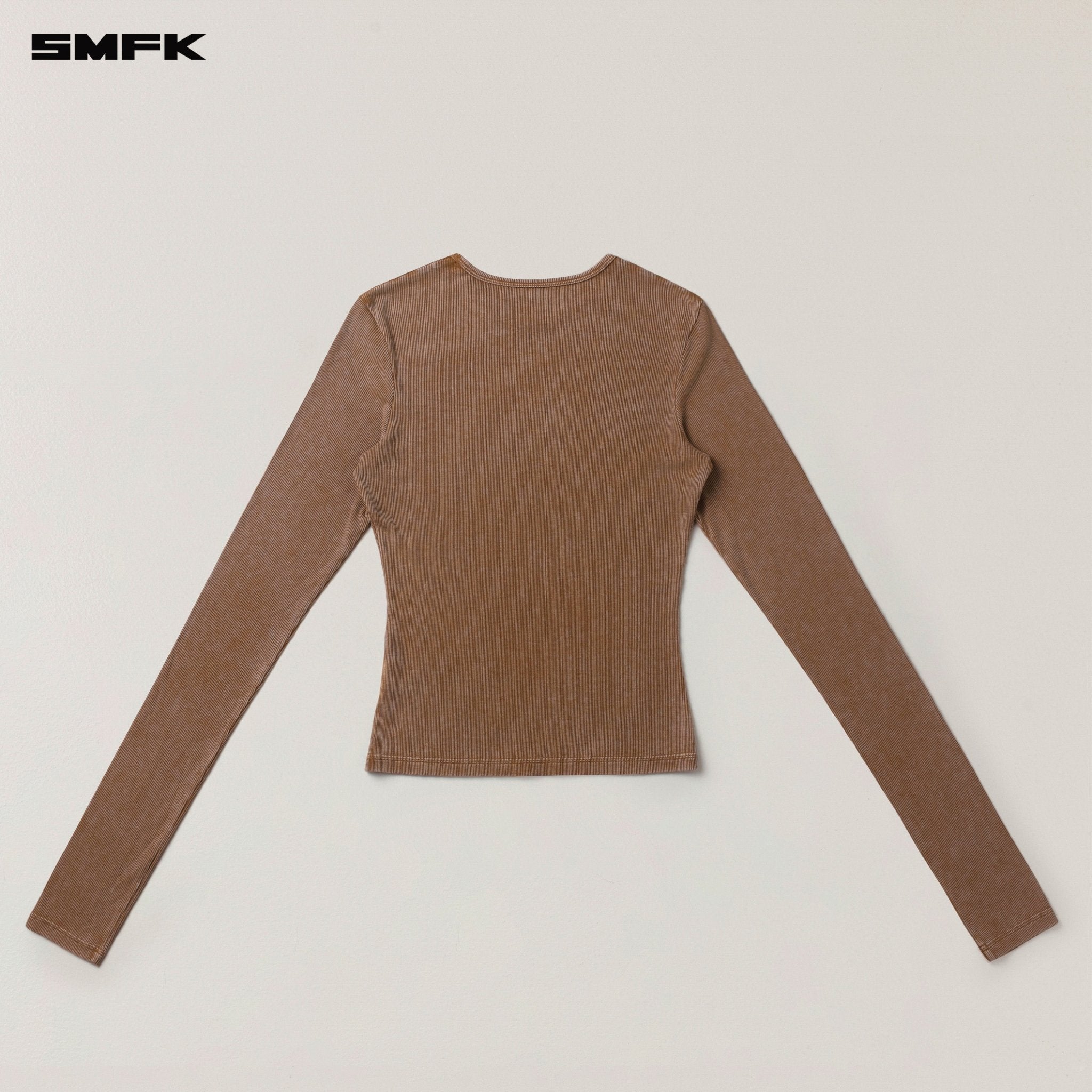 SMFK Vintage - Storm Fade Silk Sports Pullover In Brown | MADAX
