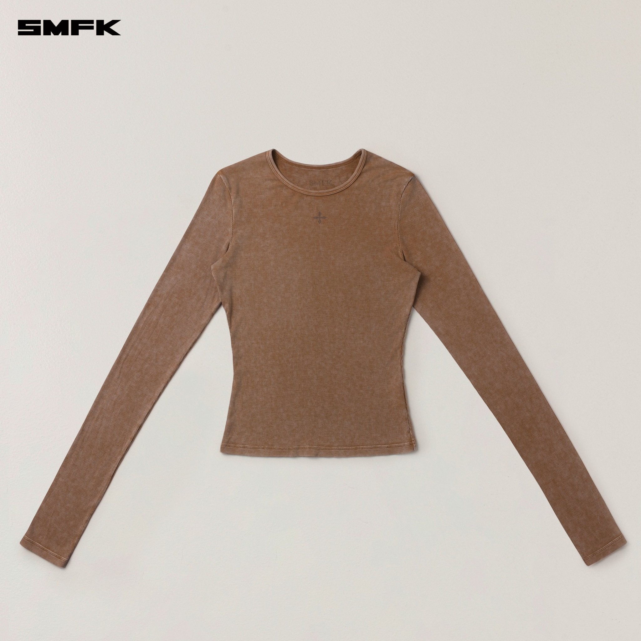 SMFK Vintage - Storm Fade Silk Sports Pullover In Brown | MADAX