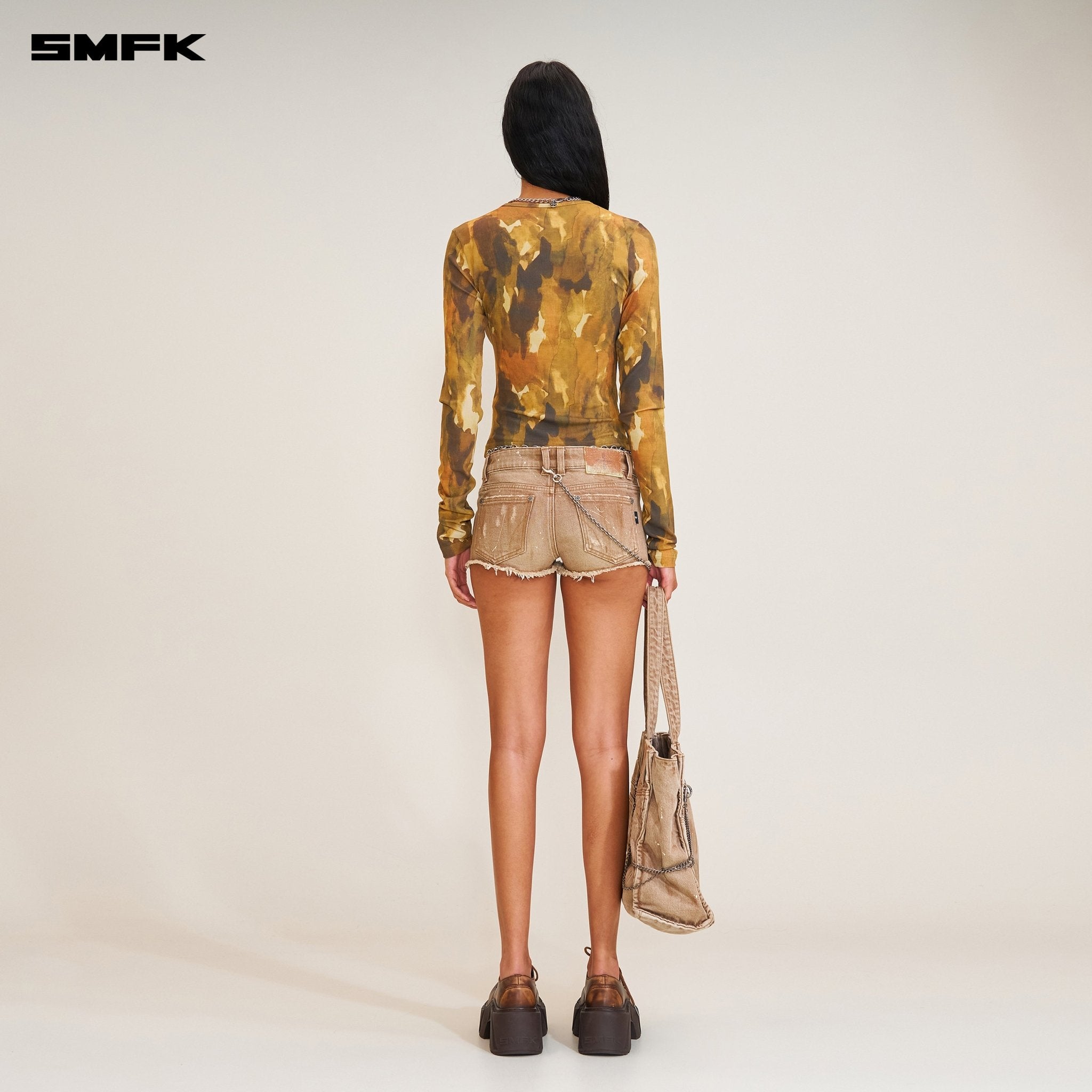 SMFK Vintage - Storm Fade Silk Sports Pullover In Ink Camouflage | MADAX