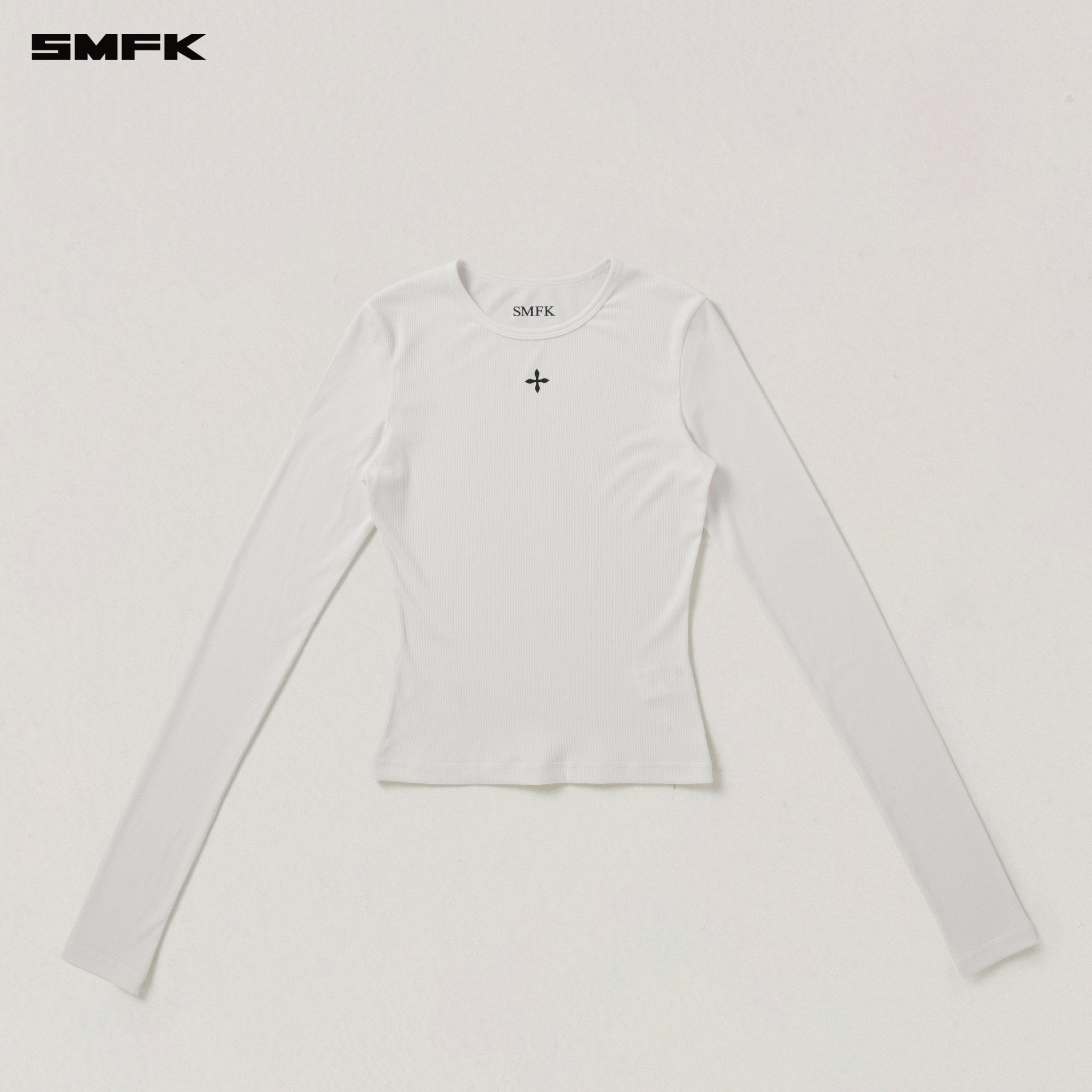 SMFK Vintage - Storm Fade Silk Sports Pullover in Snow Mountain White | MADAX