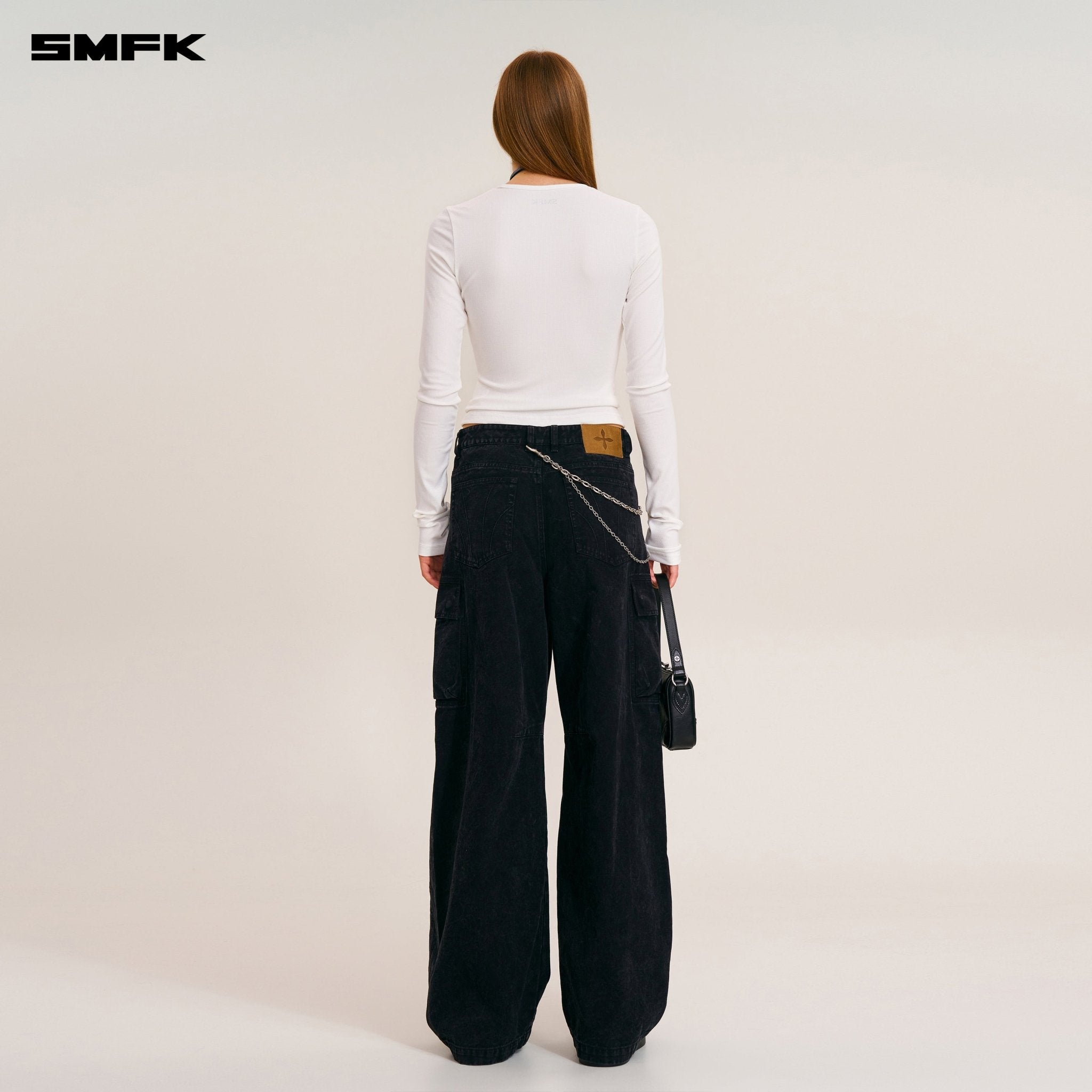 SMFK Vintage - Storm Fade Silk Sports Pullover in Snow Mountain White | MADAX