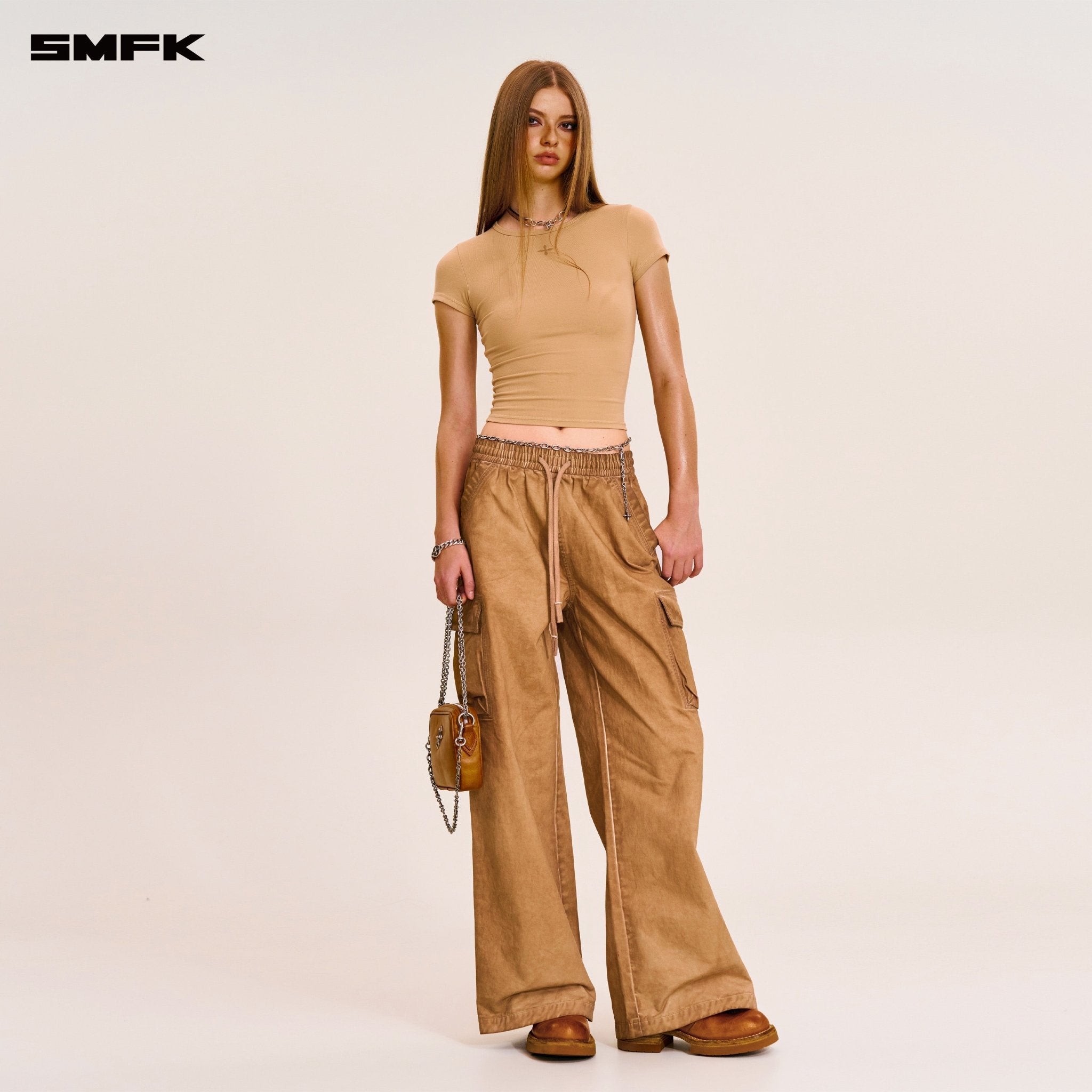 SMFK Vintage - Storm Loose Sports Cargo Pants In Fading Desert | MADAX