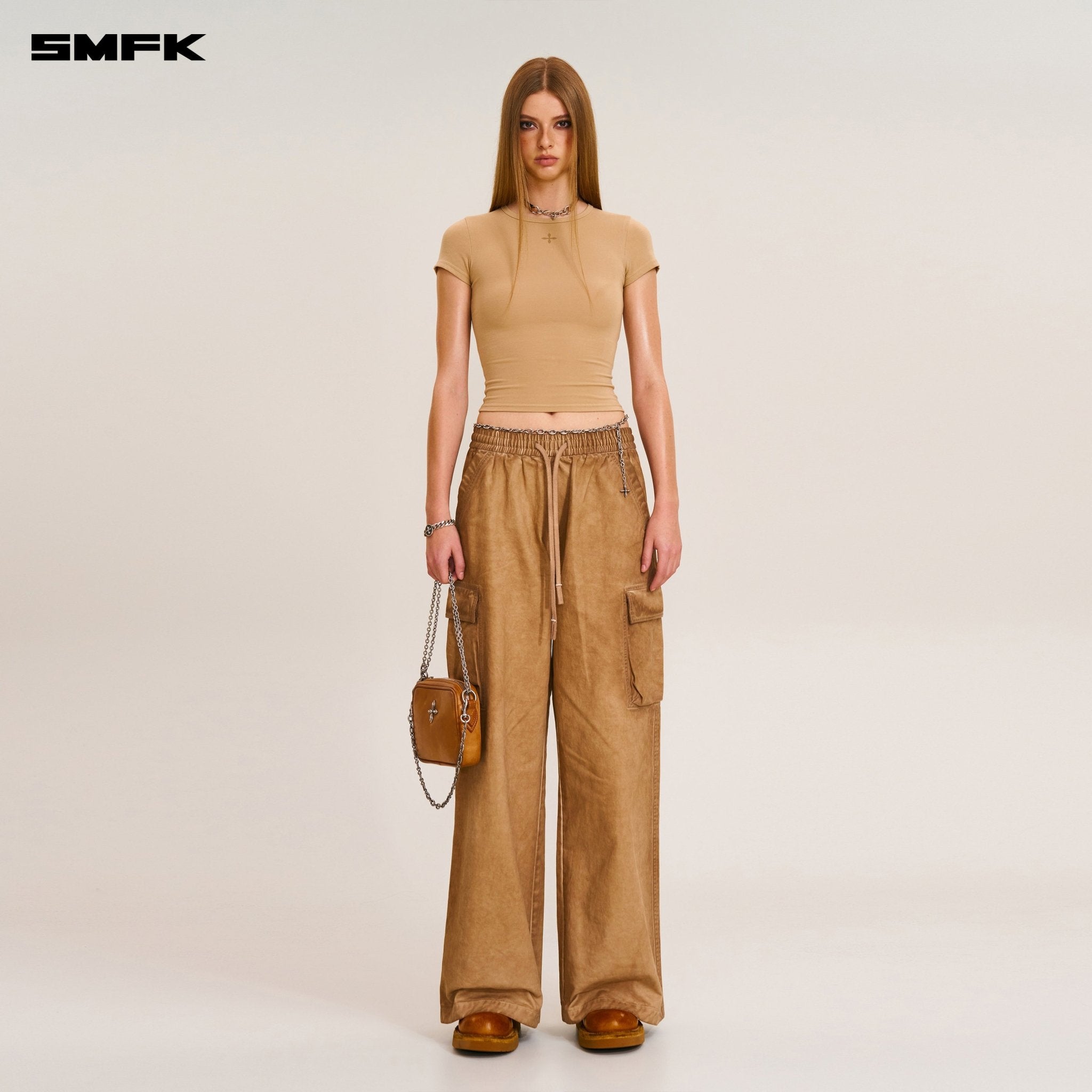 SMFK Vintage - Storm Loose Sports Cargo Pants In Fading Desert | MADAX