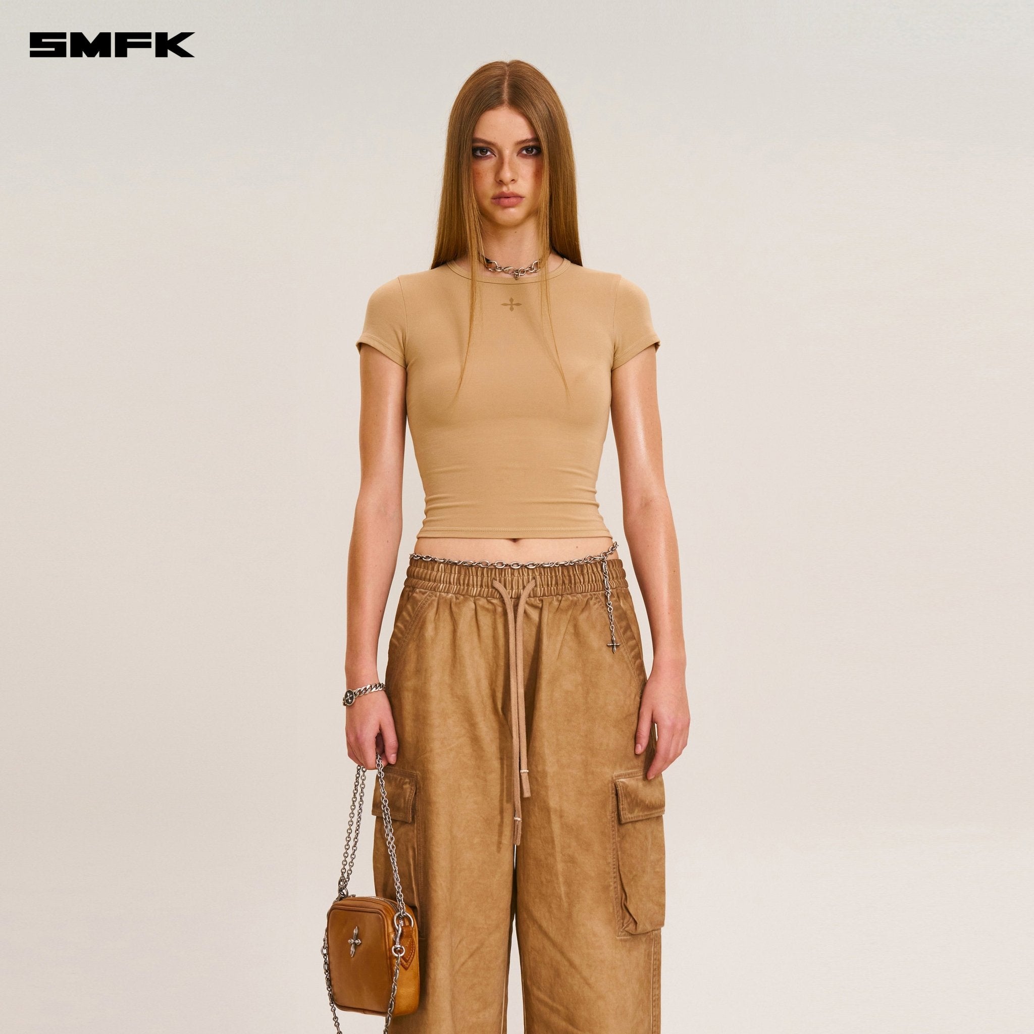 SMFK Vintage - Storm Loose Sports Cargo Pants In Fading Desert | MADAX