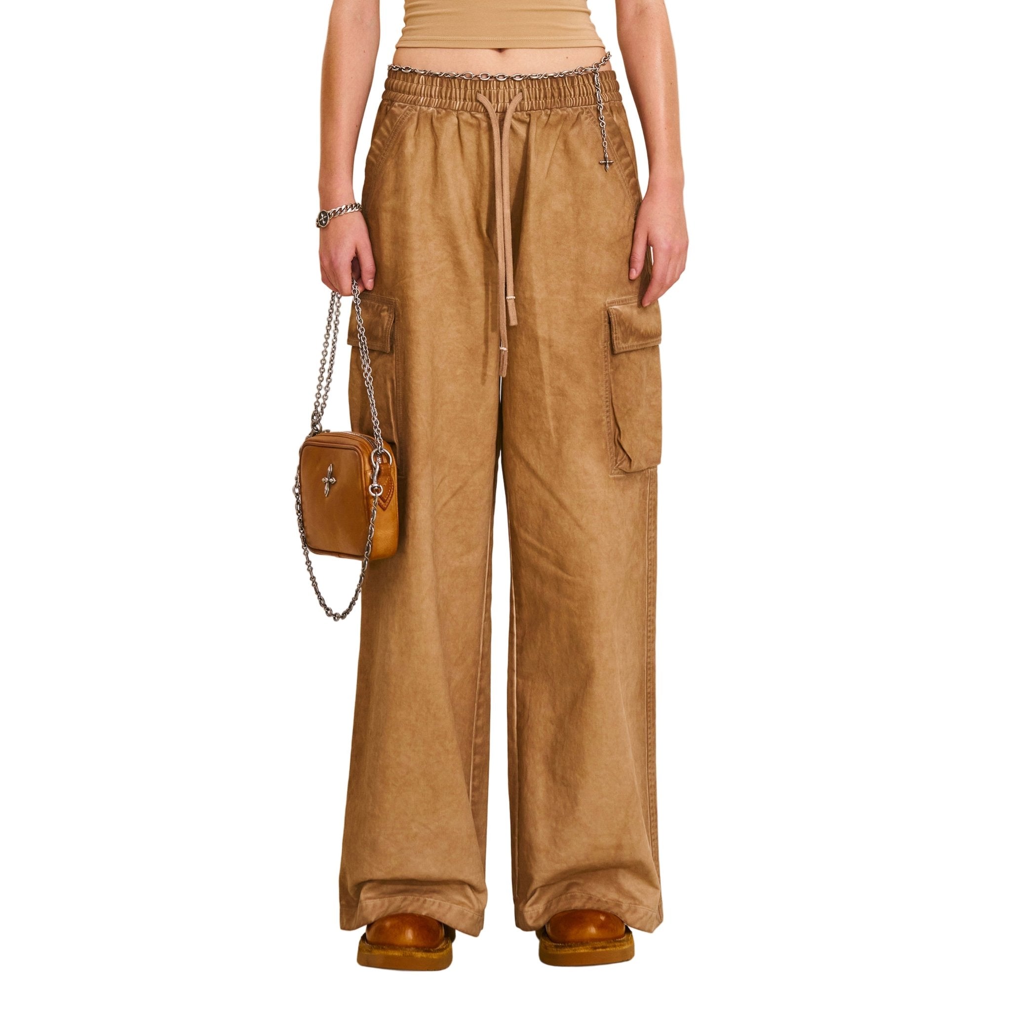 SMFK Vintage - Storm Loose Sports Cargo Pants In Fading Desert | MADAX