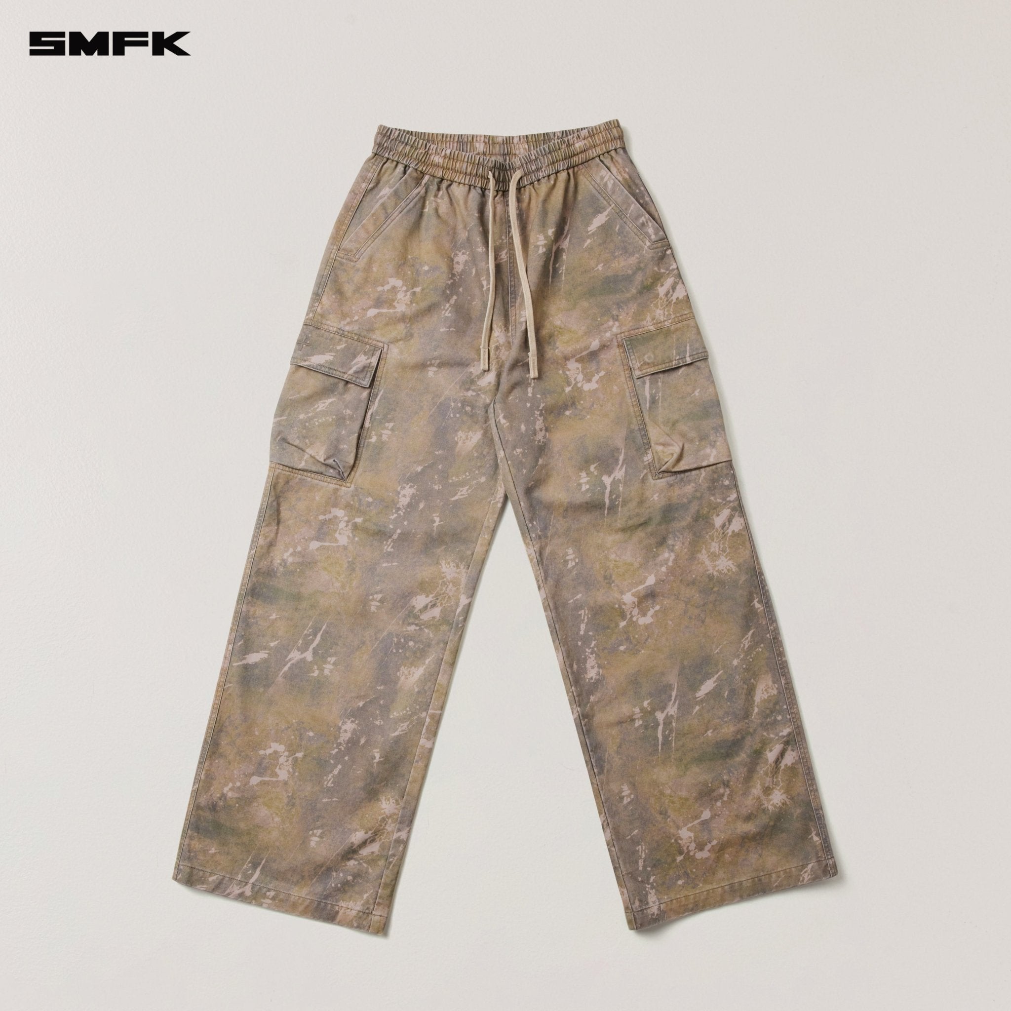 SMFK Vintage - Storm Loose Sports Cargo Pants In Hurricane Camouflage | MADAX