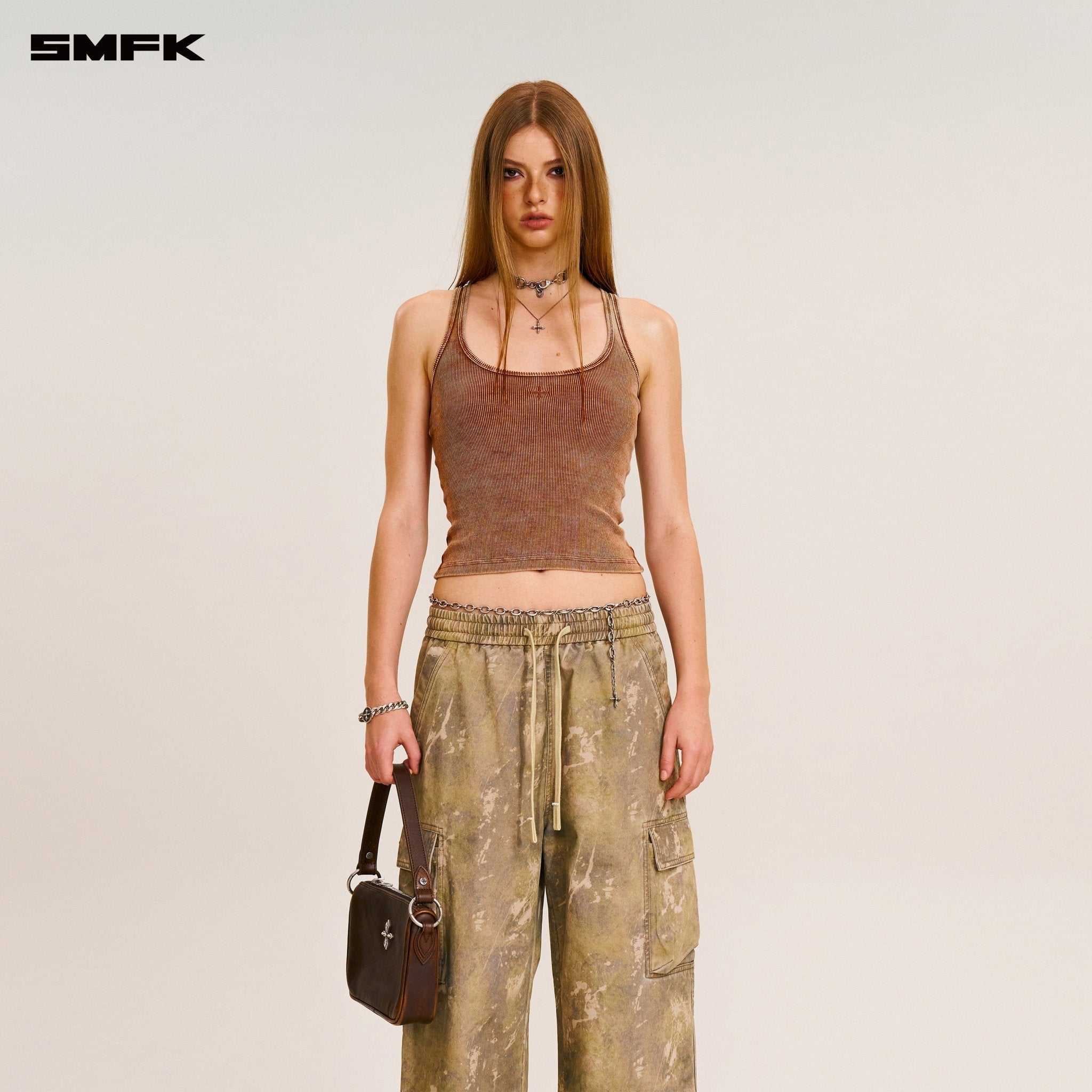 SMFK Vintage - Storm Loose Sports Cargo Pants In Hurricane Camouflage | MADAX