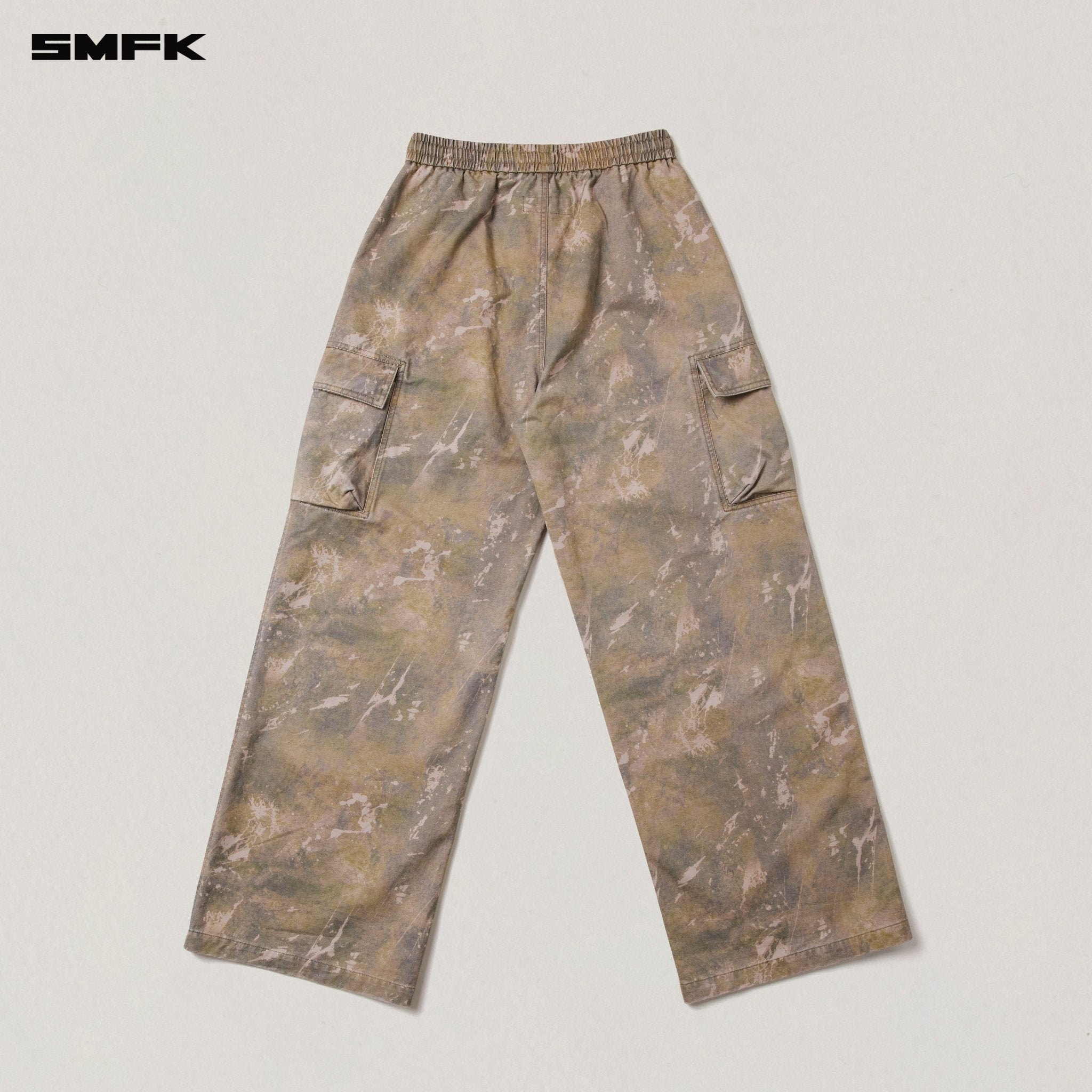SMFK カーゴパンツ ストーム ワイドストレートレッグ スポーツカーゴパンツ ハリケーン